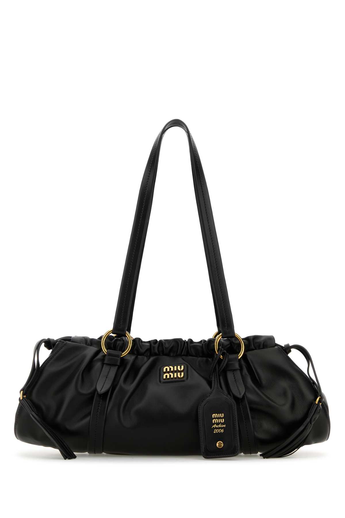 Black Leather Joie Shoulder Bag