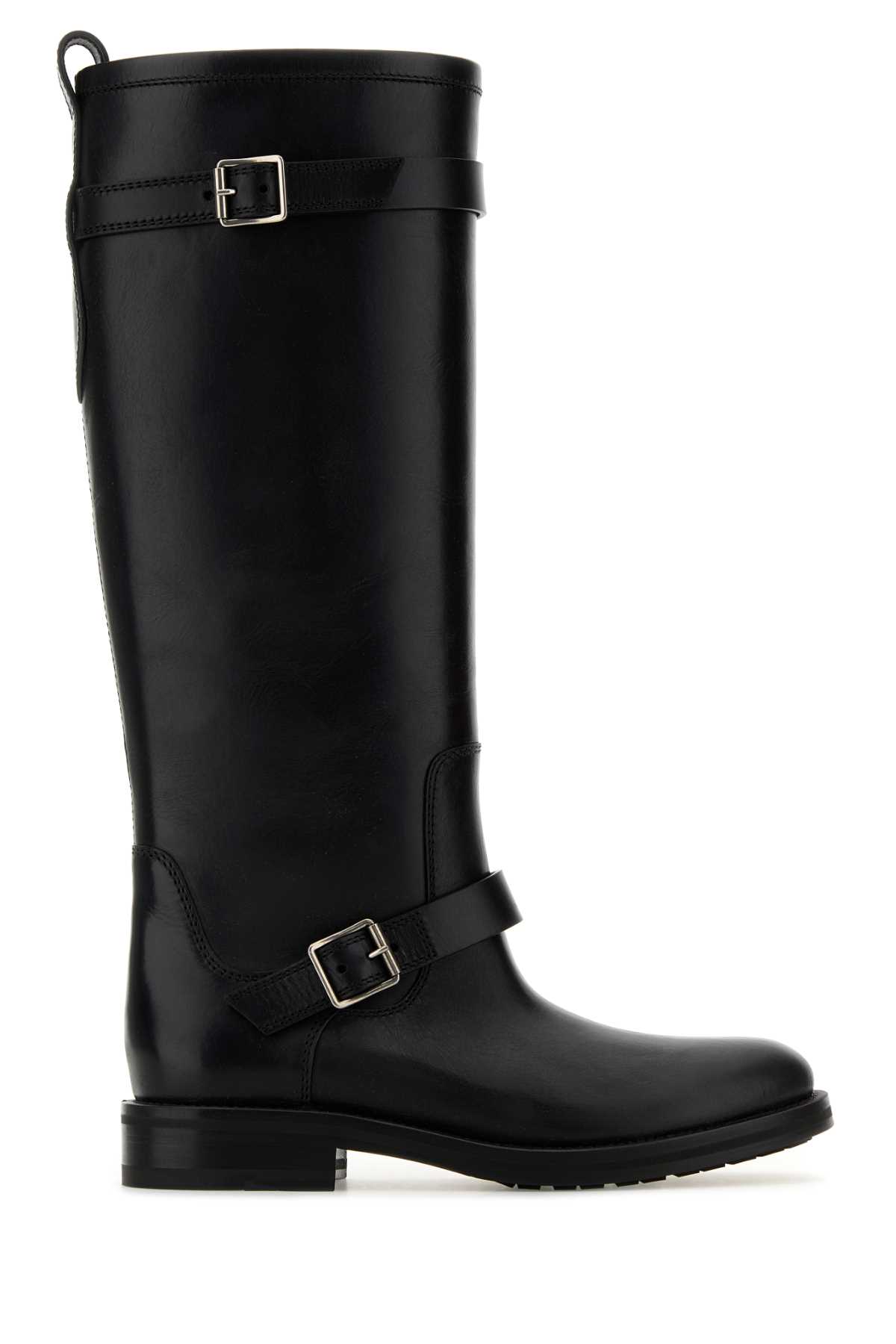 Black Leather River Boots