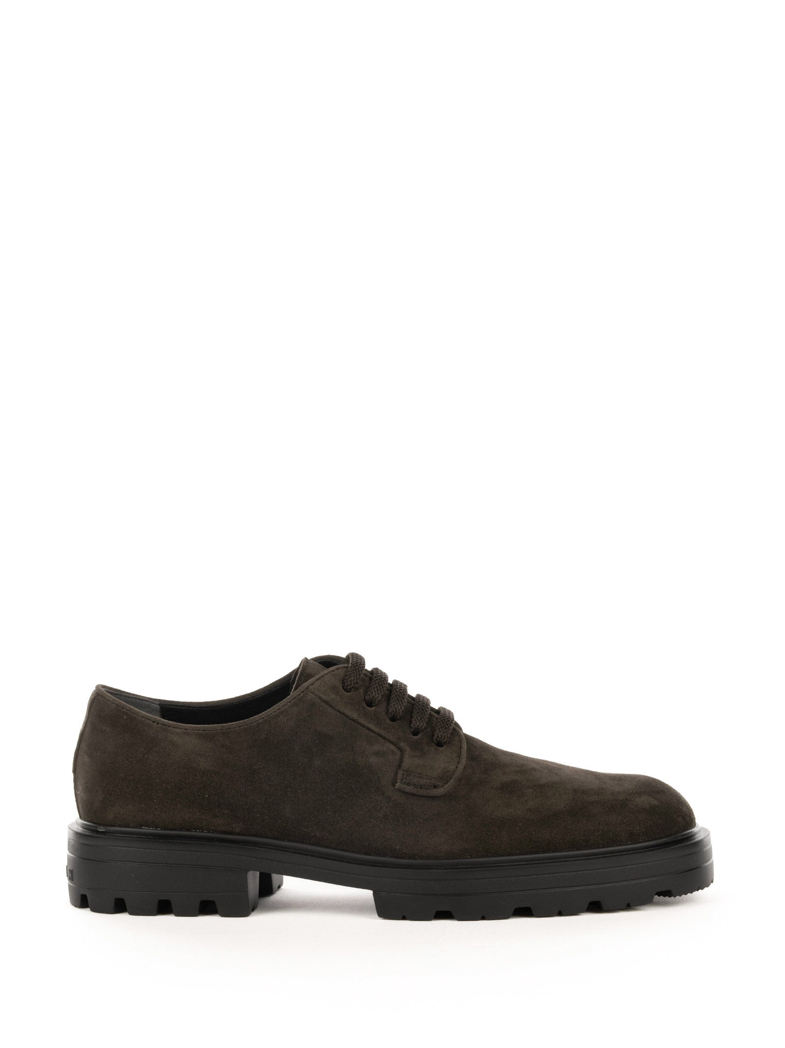 Lace-up Shoes H673 In Brown Suede