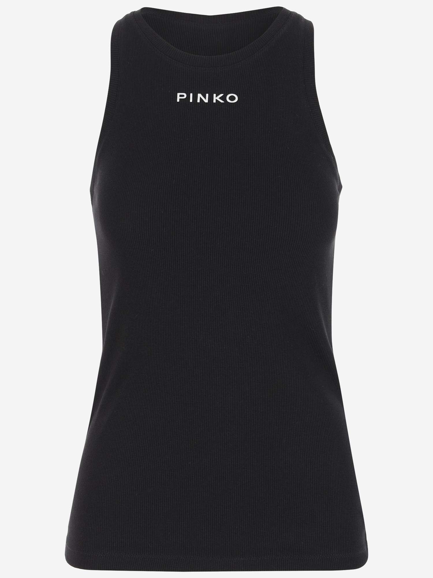 Distinct Ribbed Tank Top With Logo