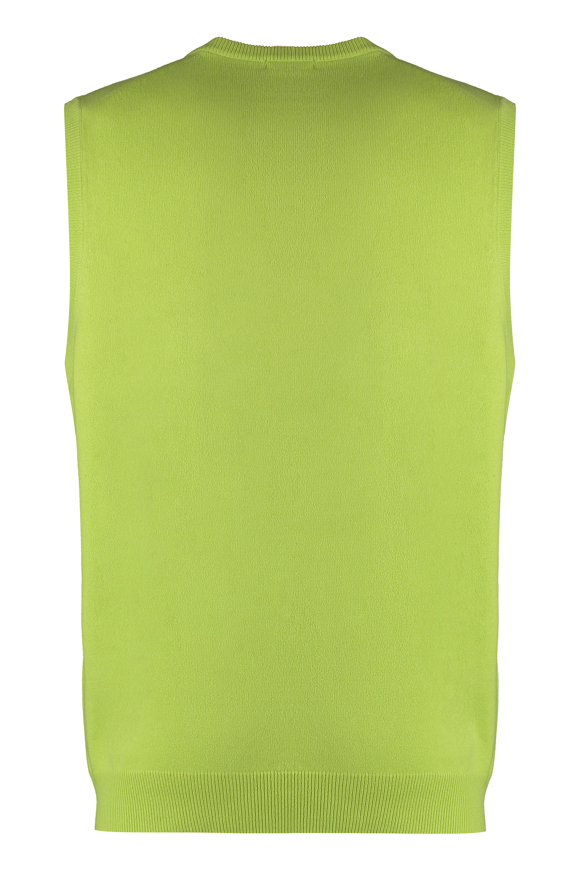 Malo Knitted Vest In Green