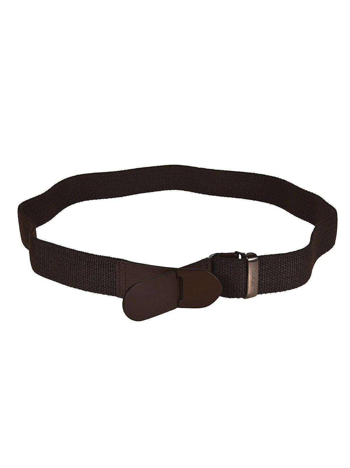 Embossed Logo Buckle Belt