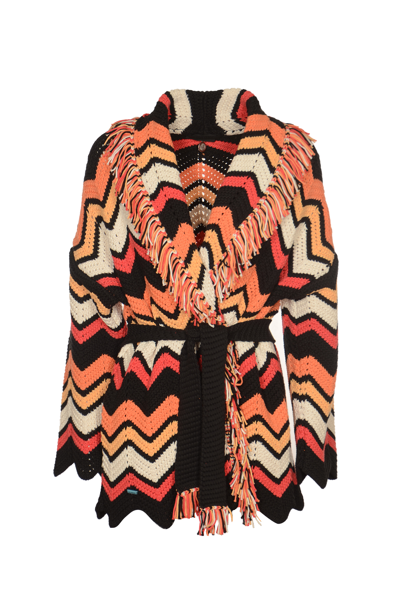 Kaleidoscopic Chevron Cardigan