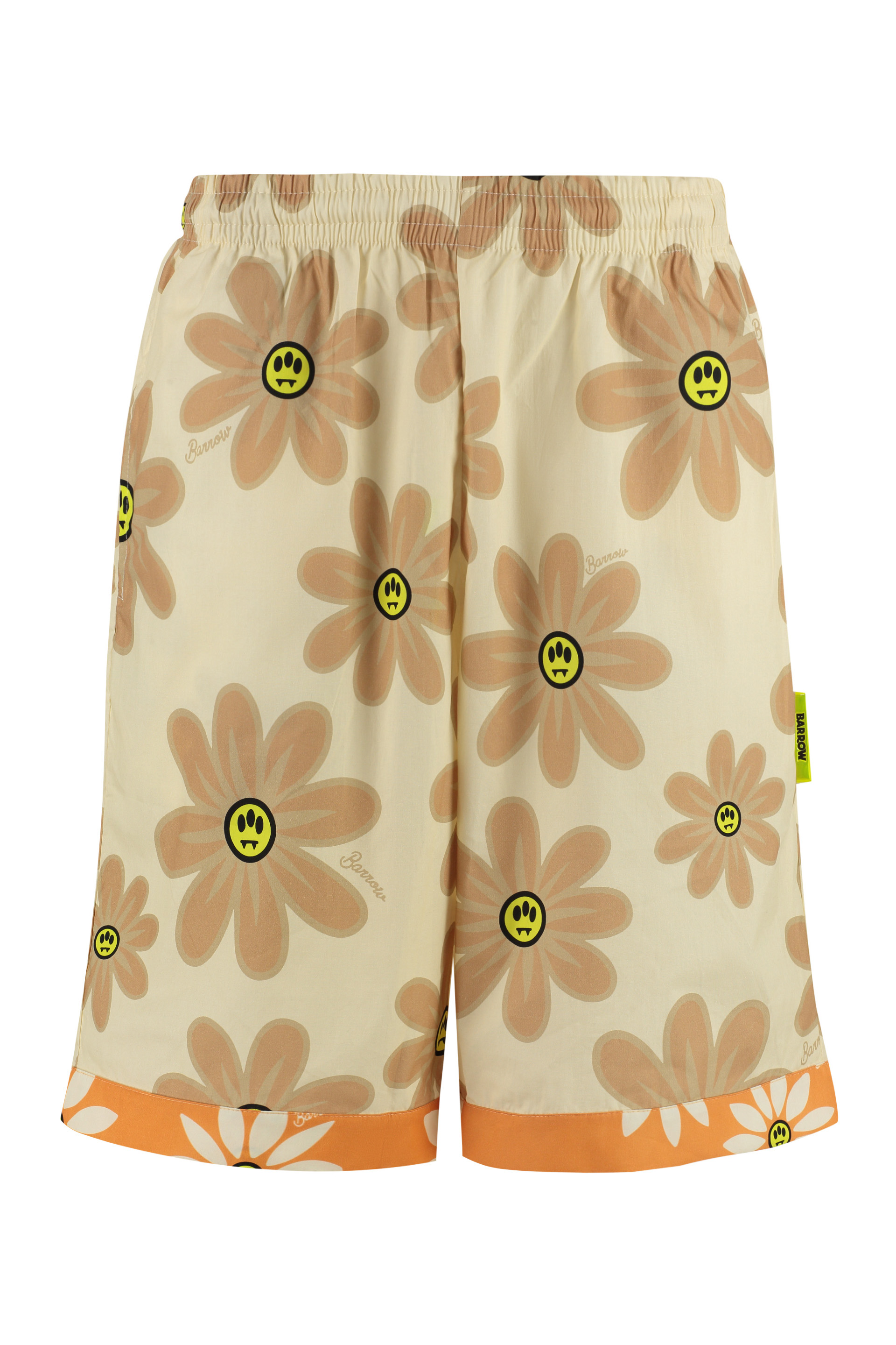 Printed Cotton Bermuda Shorts