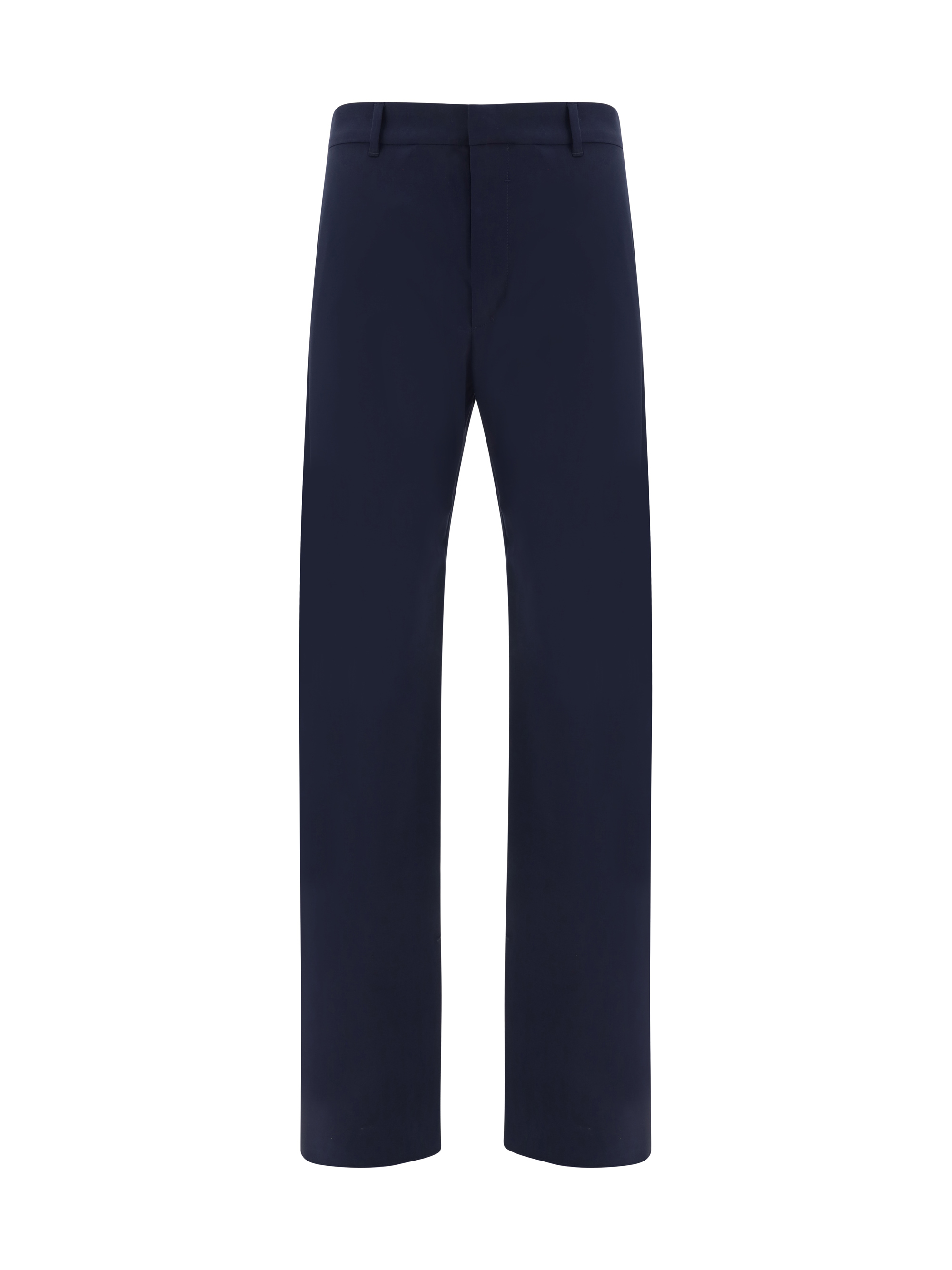 Straight Leg Plain Trousers