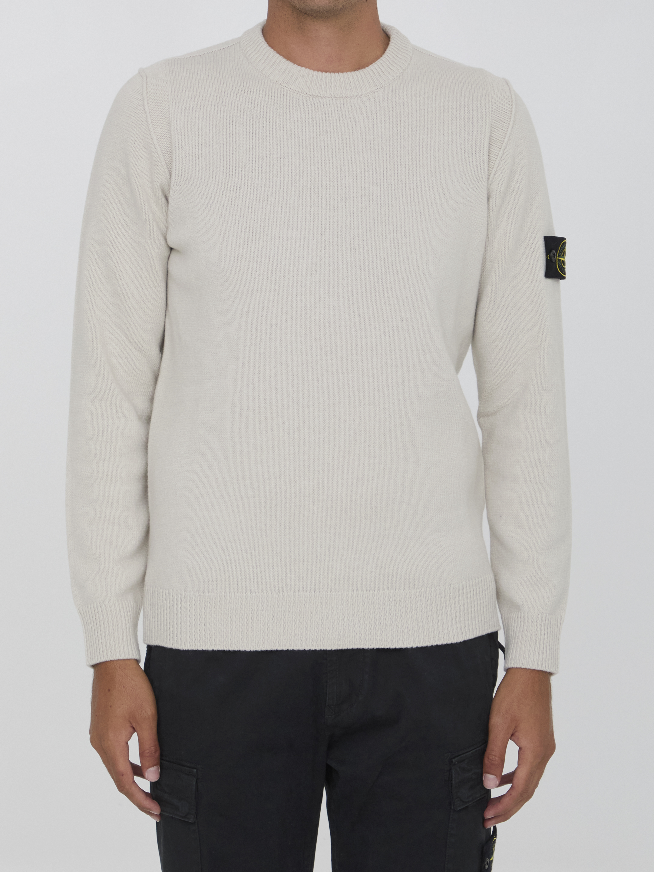 Shop Stone Island Sweater In Wool