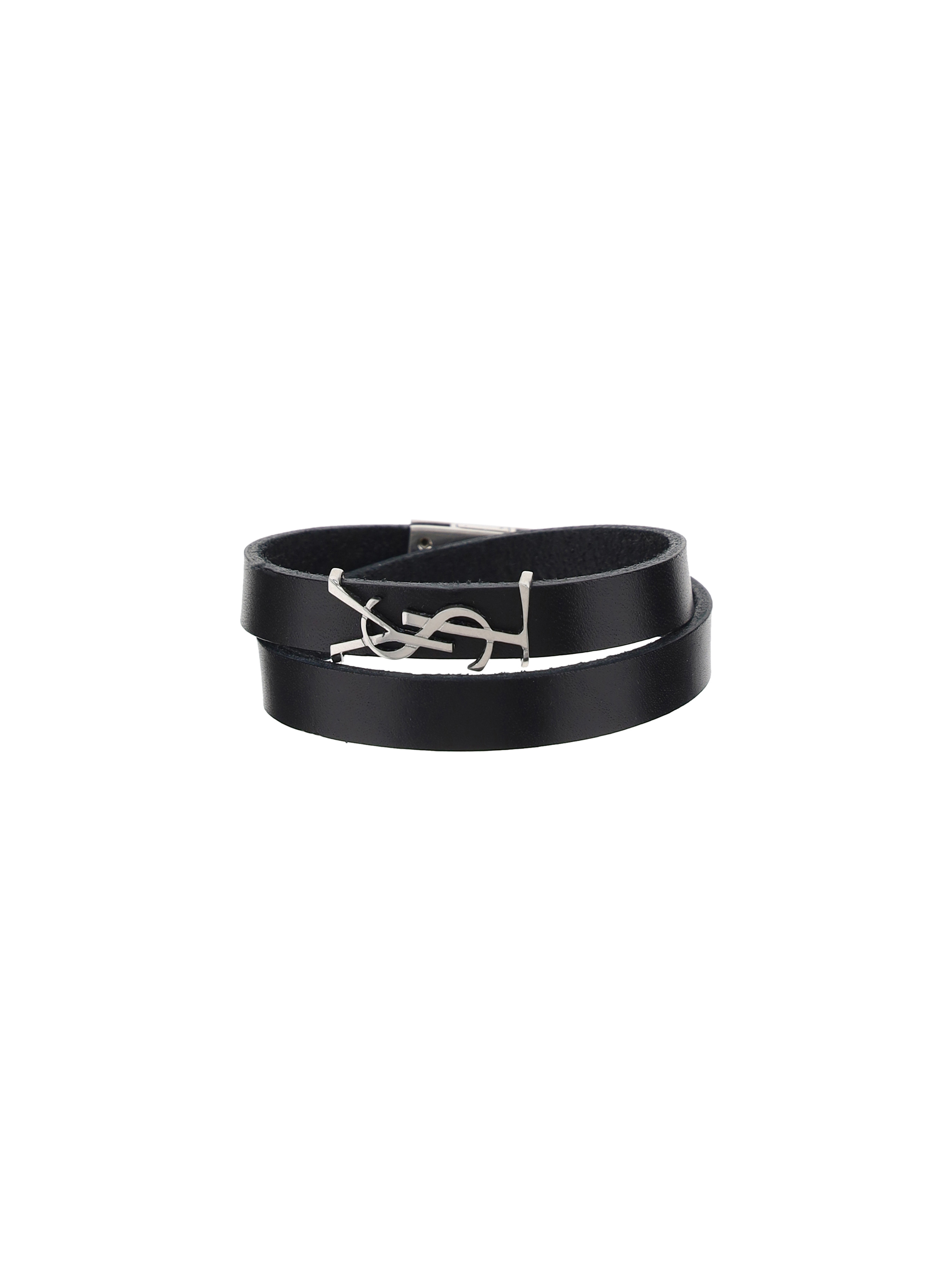 Black Leather Opyum Bracelet