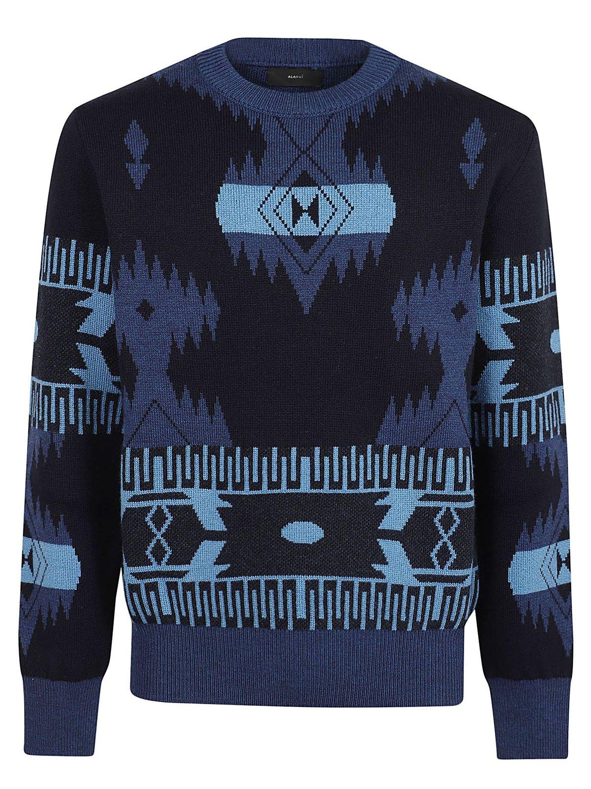 Icon Jacquard Crewneck Jumper