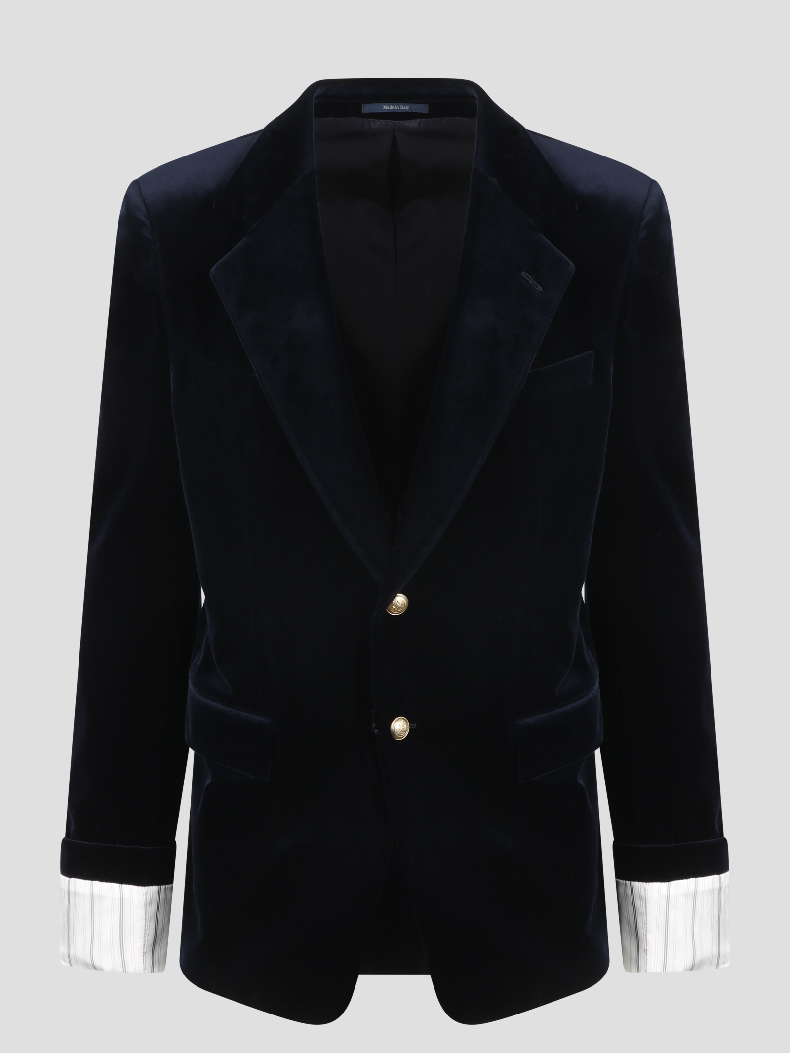 Turned-up Velvet Cuff Blazer