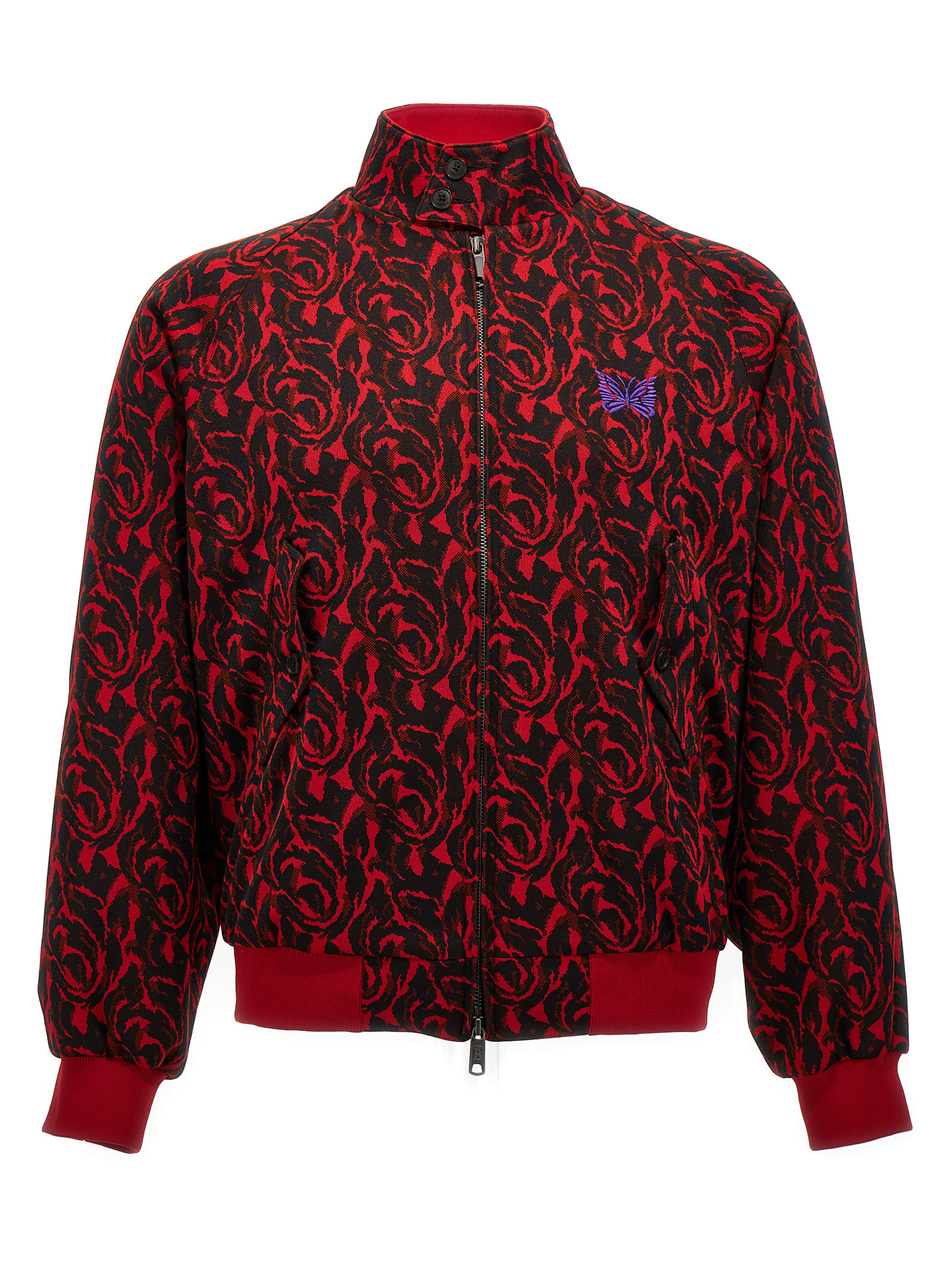 jacquard Needles Bomber Jacket