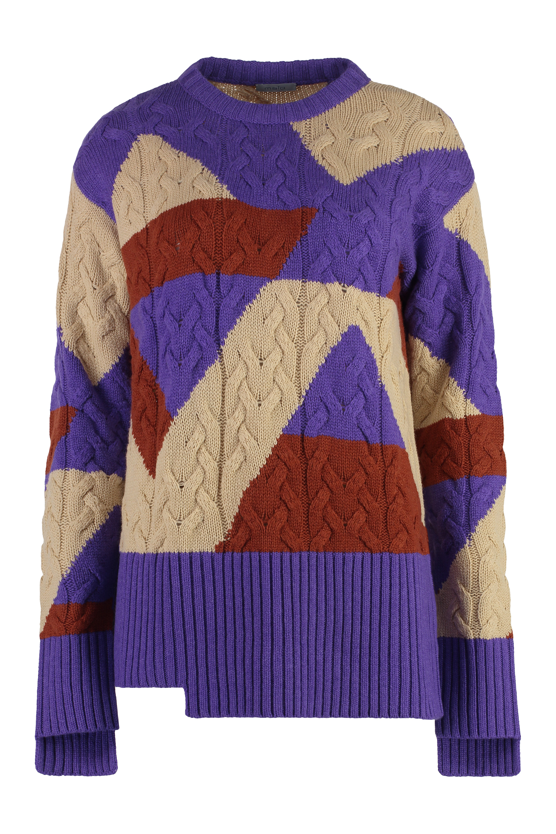 MALO CABLE KNIT SWEATER