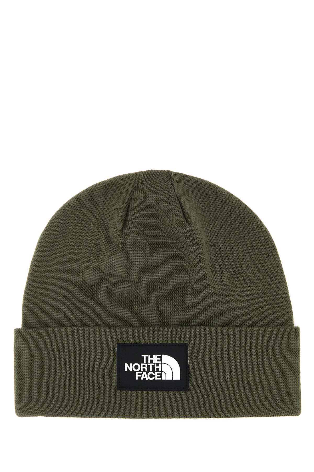 Khaki Stretch Polyester Blend Beanie Hat