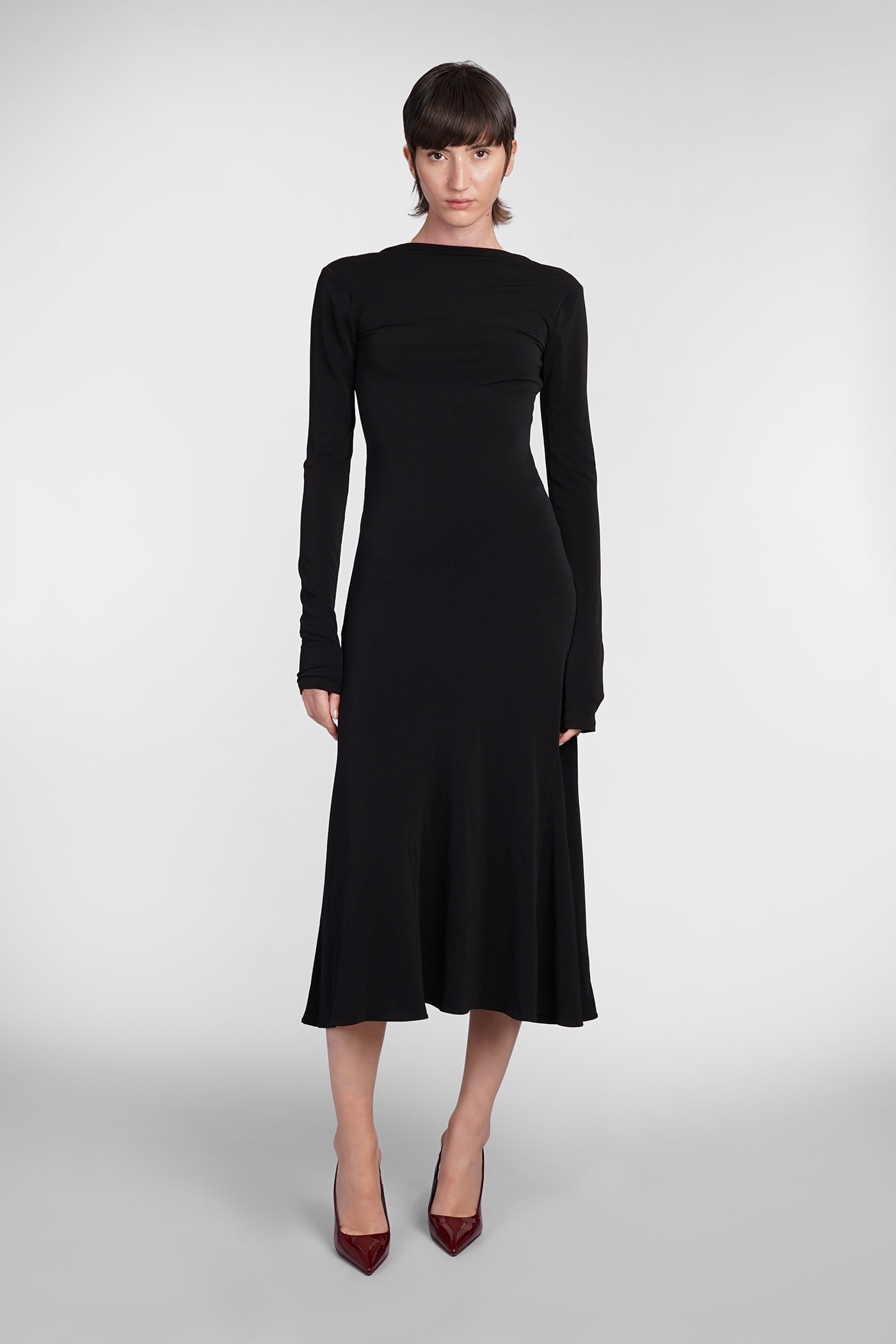 Sabrina Dress In Black Polyester