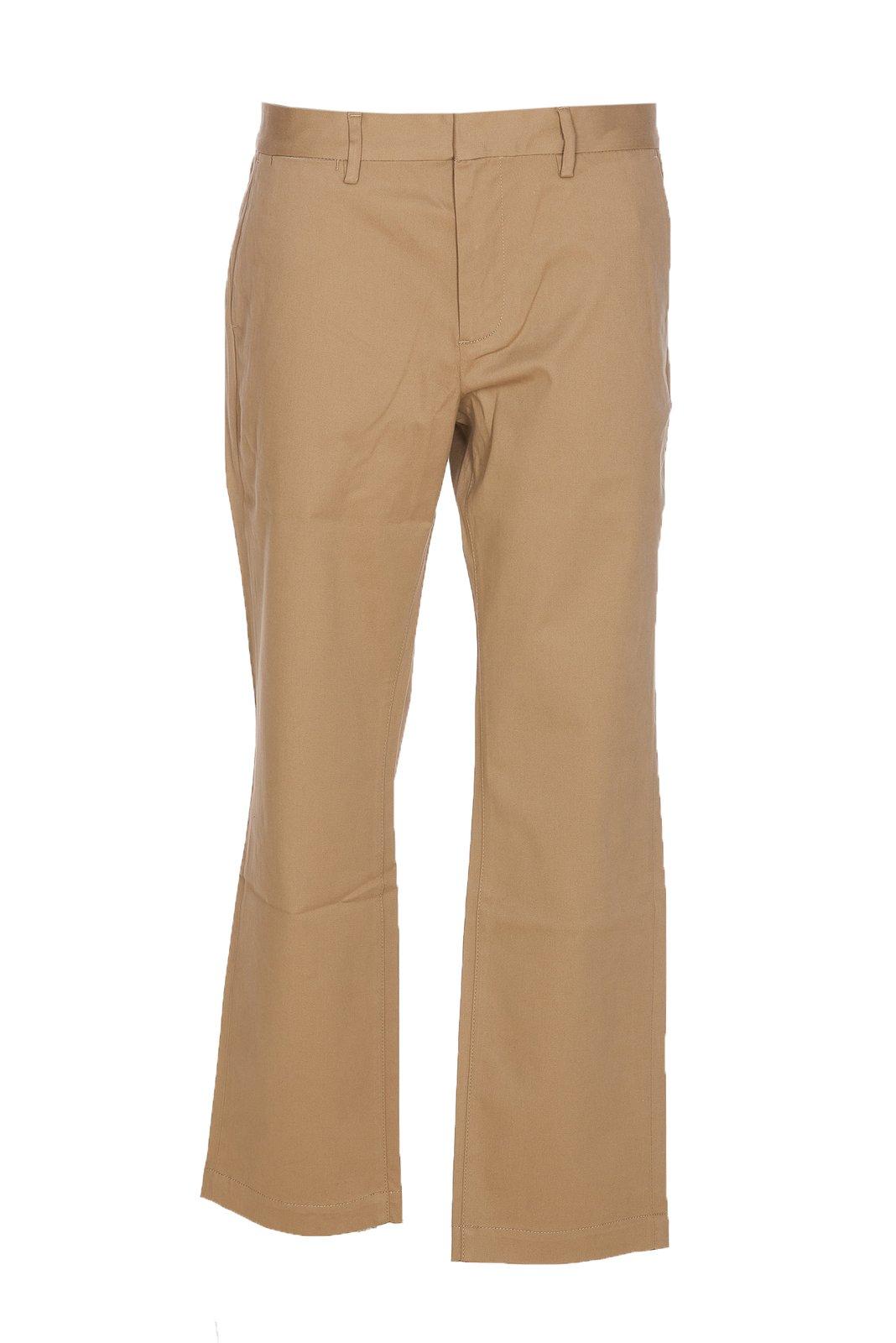 Button Detailed Straight Leg Pants