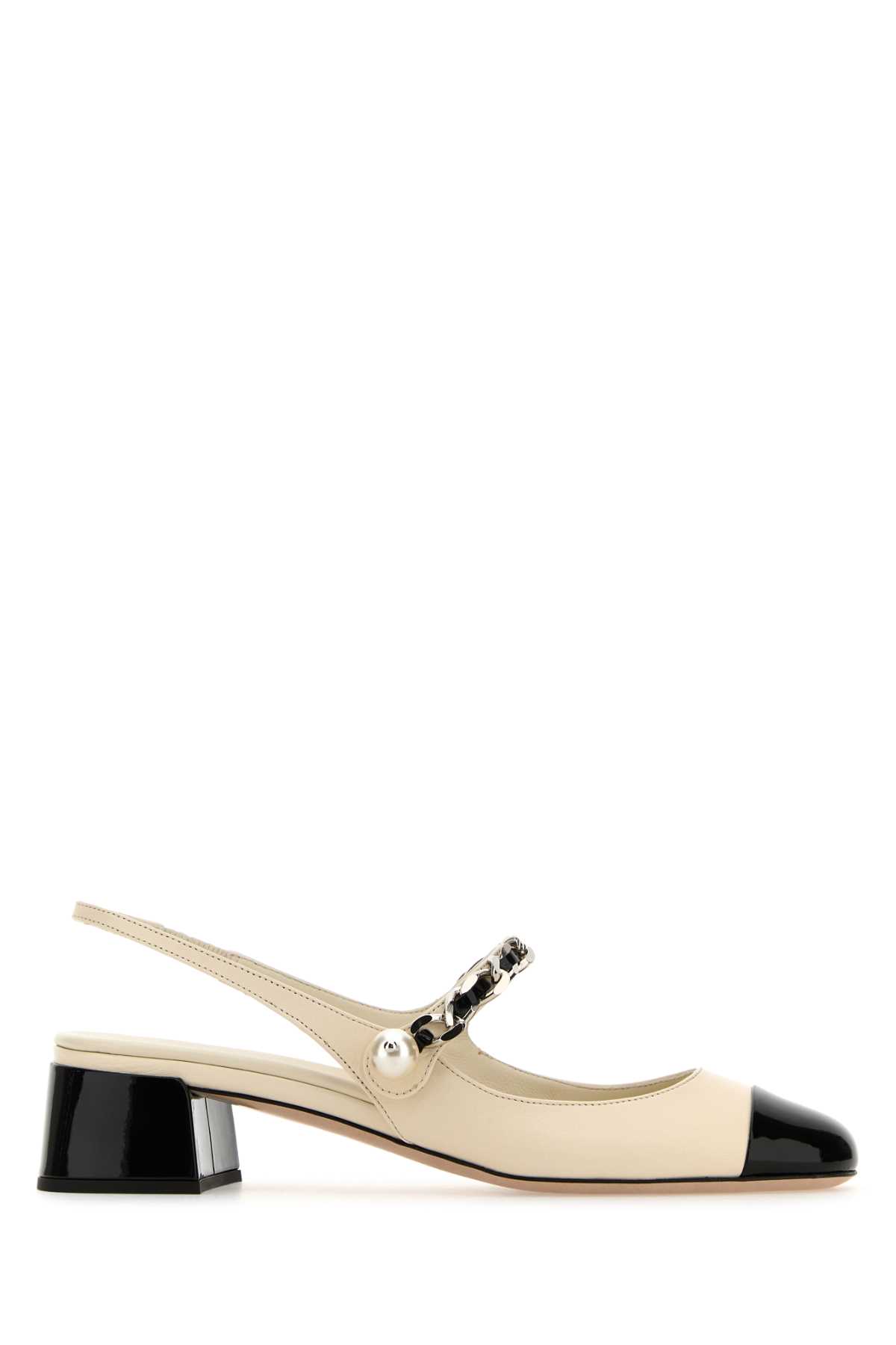 Ivory Leather Pumps