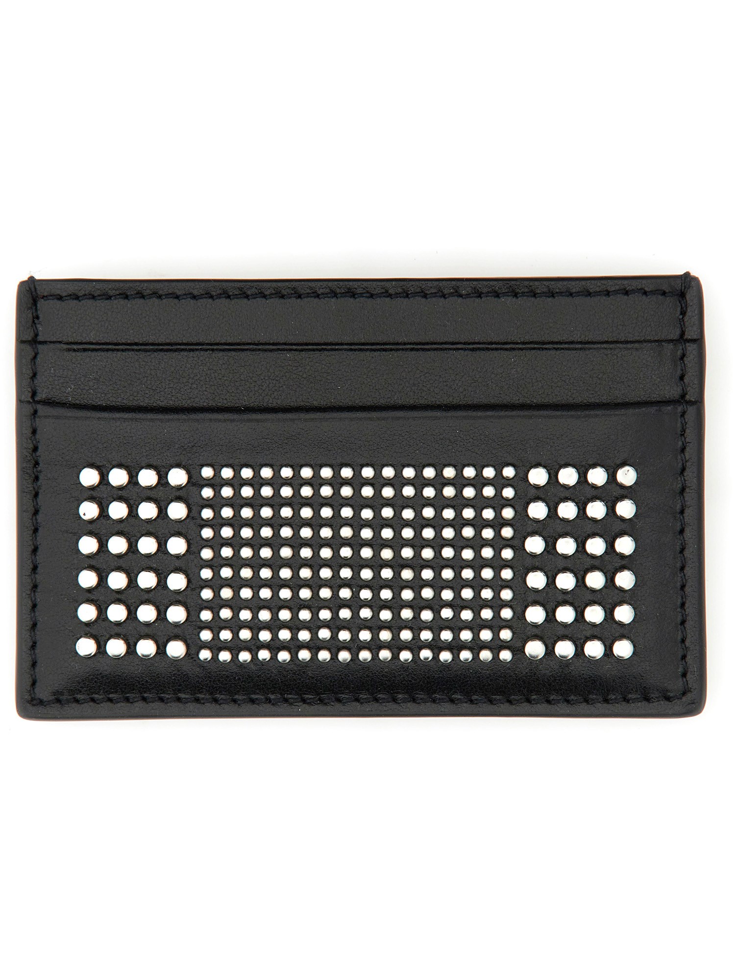 Leather Card Holder With Studs