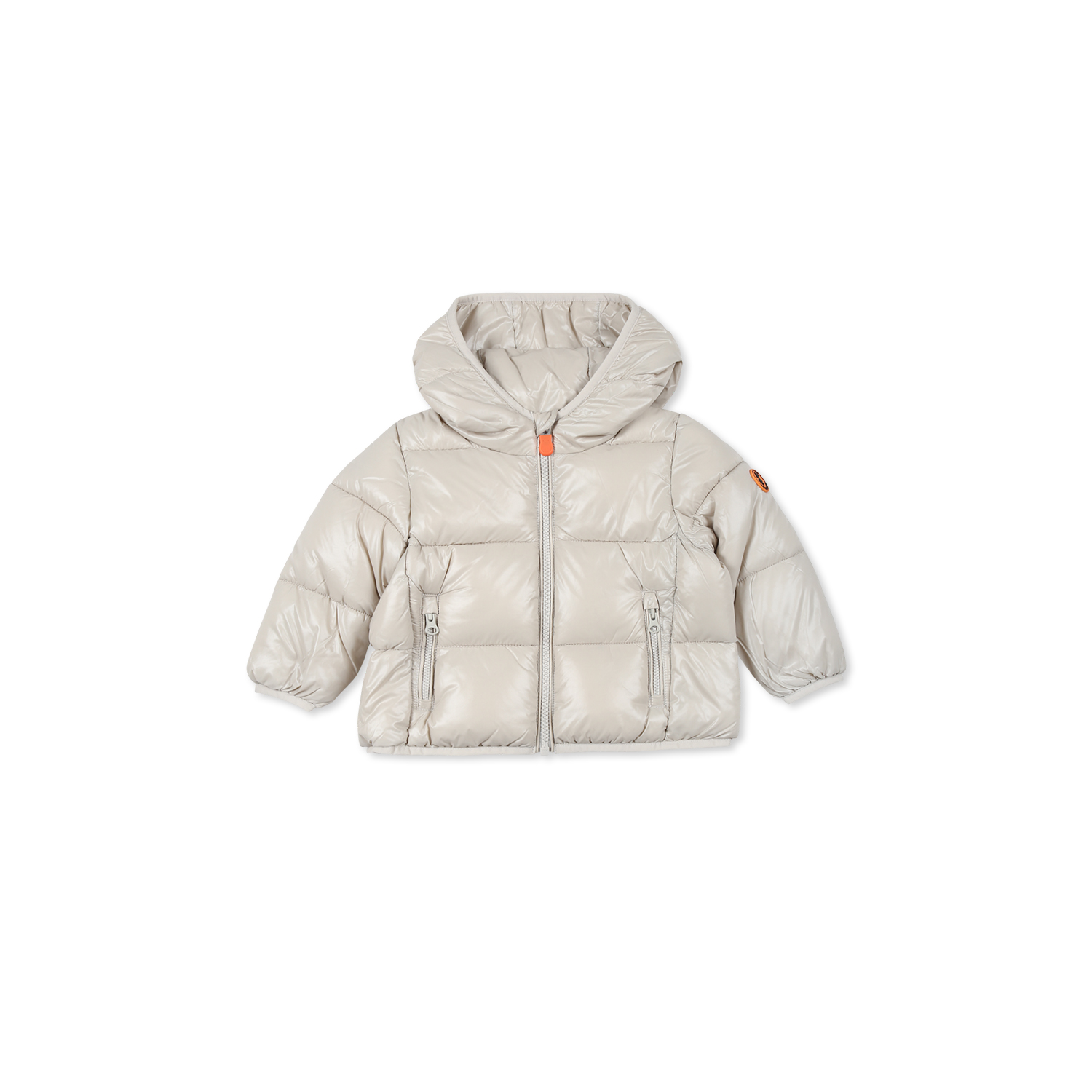 Save The Duck Beige Down Jacket For Babykids In Beige