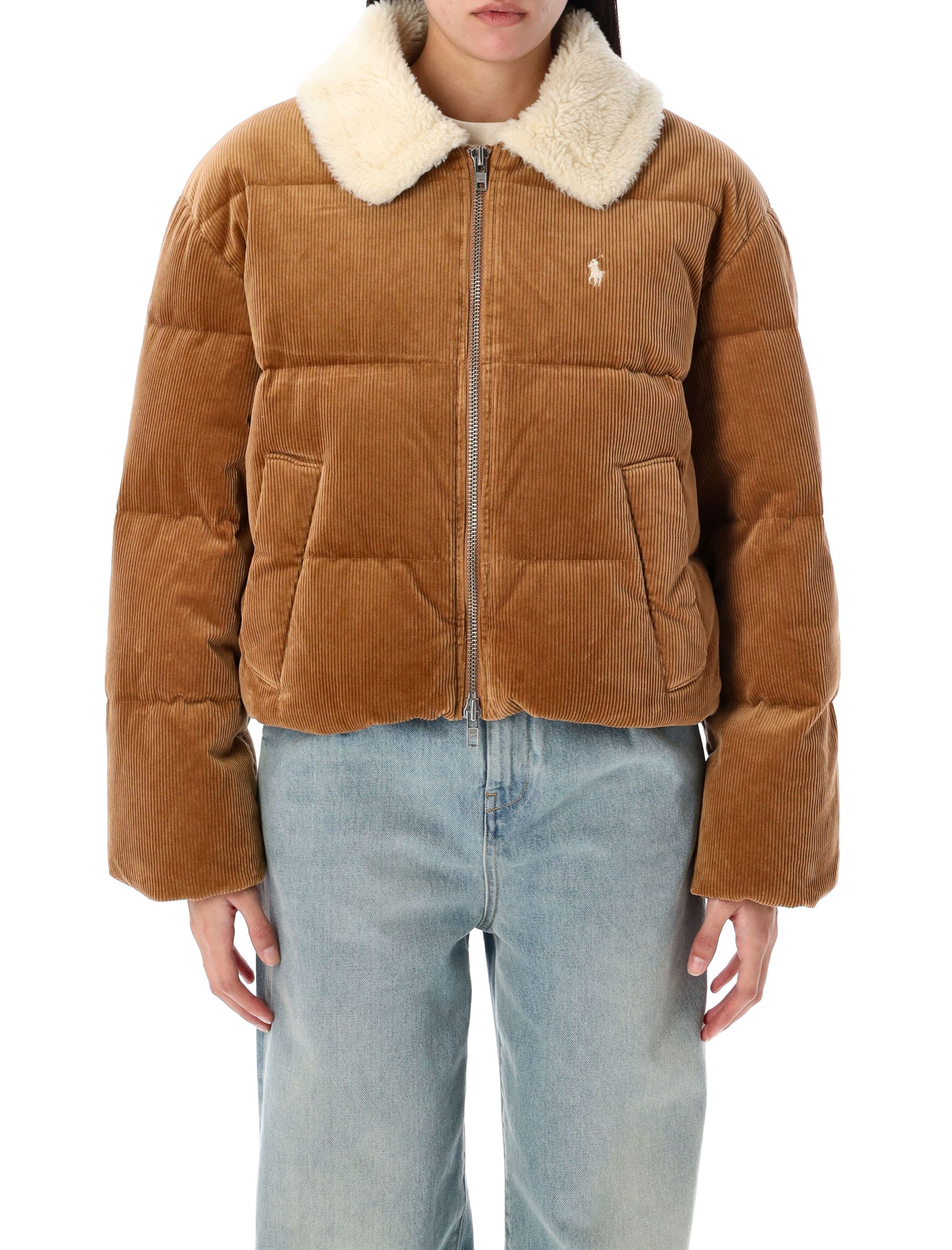 Quilted Corduroy Down Jacket