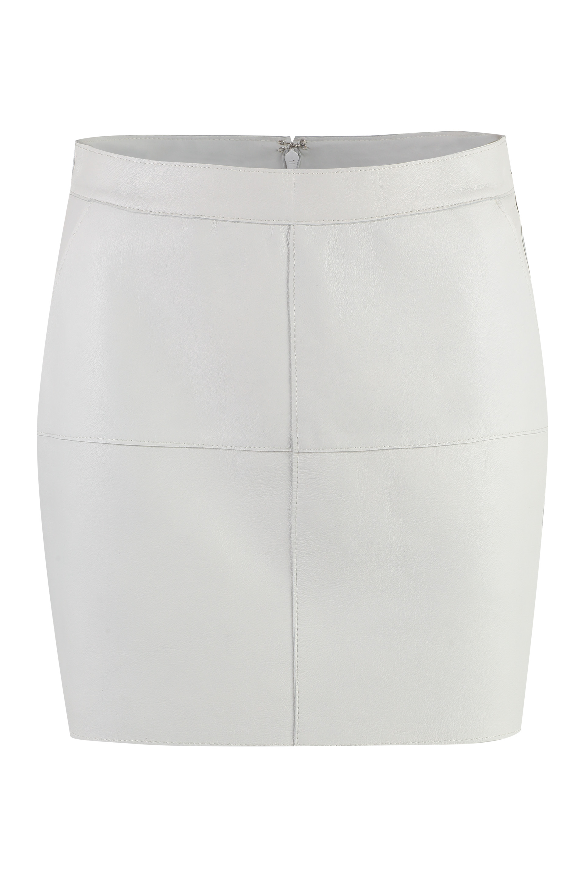 Parosh Leather Mini Skirt