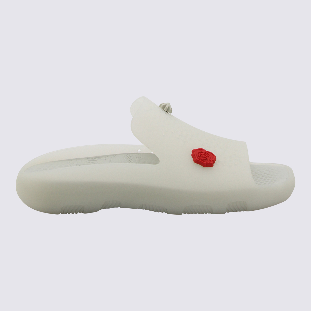 White Multicolour Rubber Stingray Slides