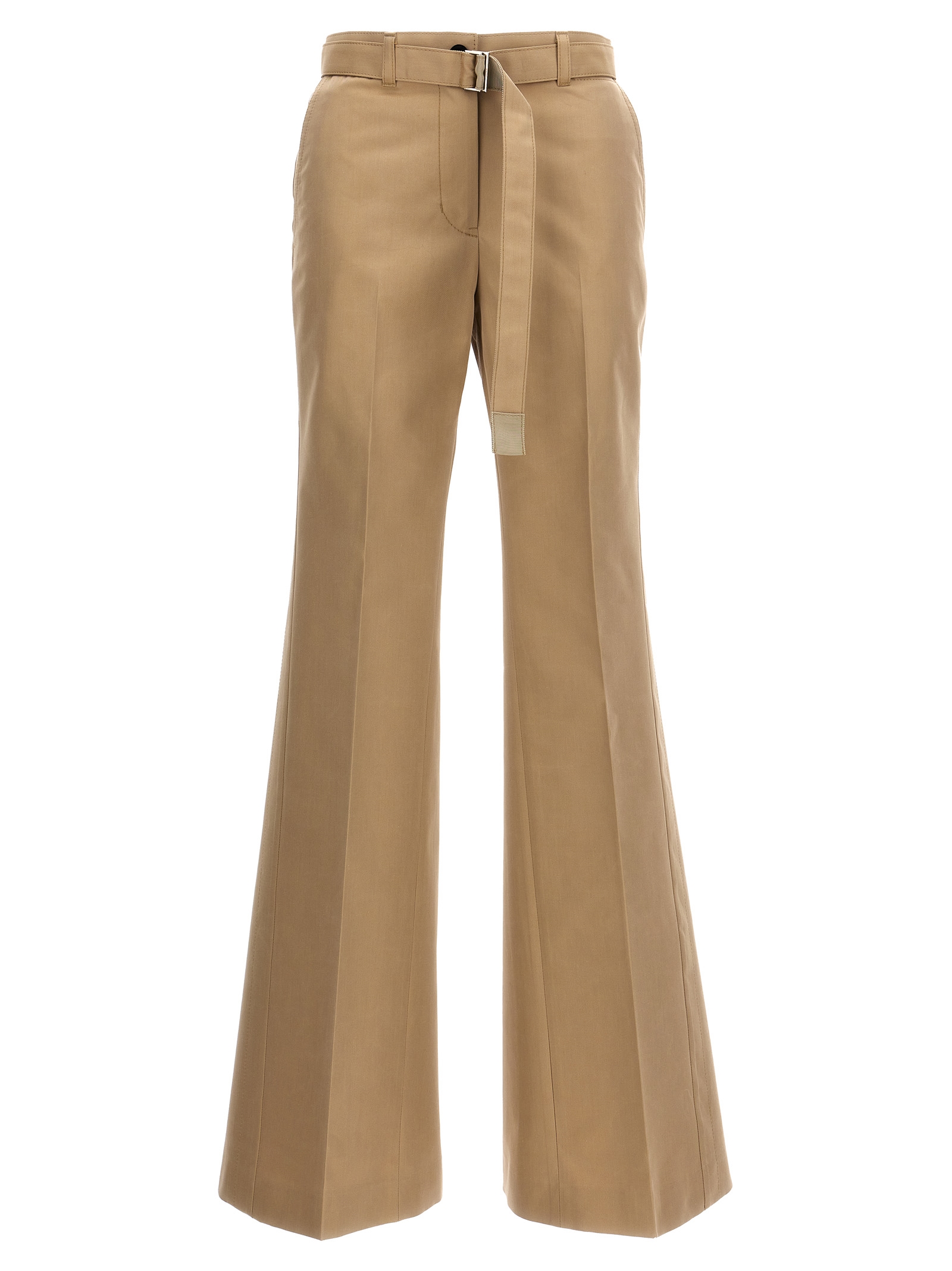 Gabardine Flared Trousers