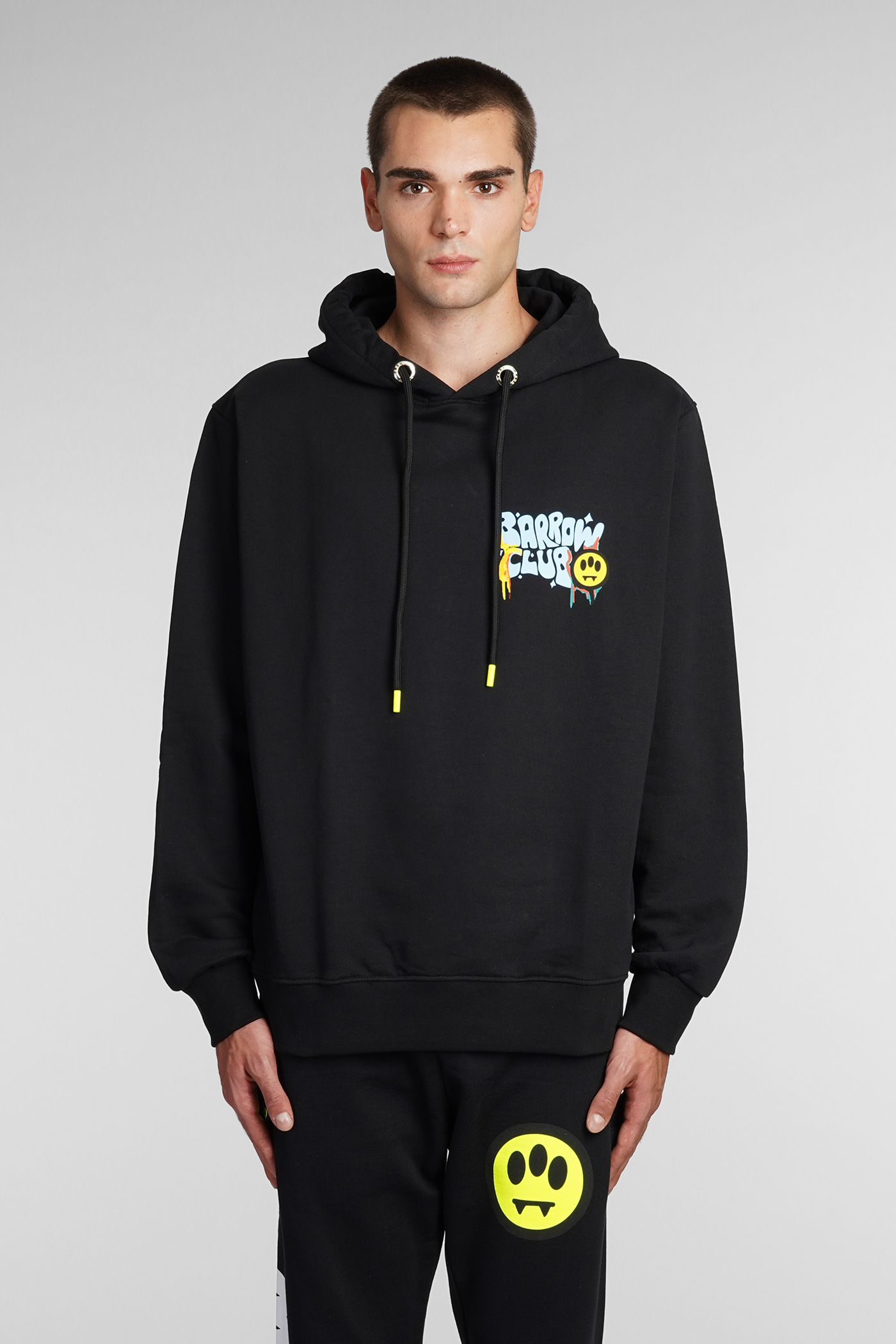 Black Hoodie With Barrow Clud Print