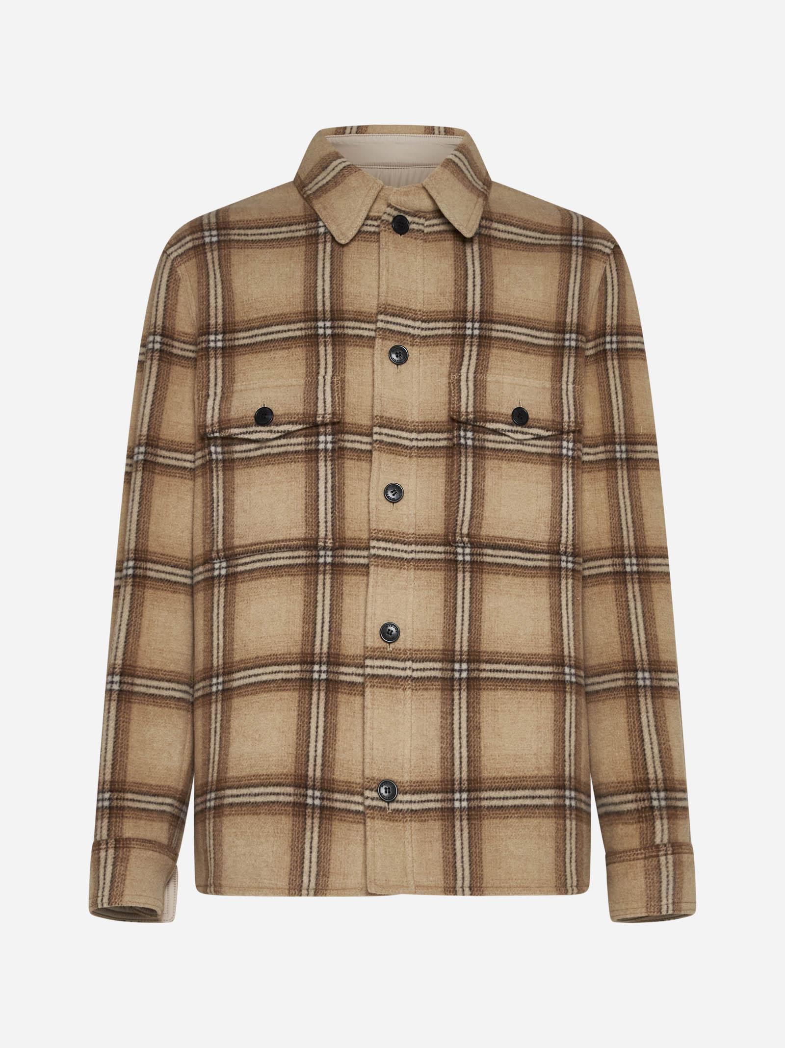 Kervon Check Wool-blend Overshirt