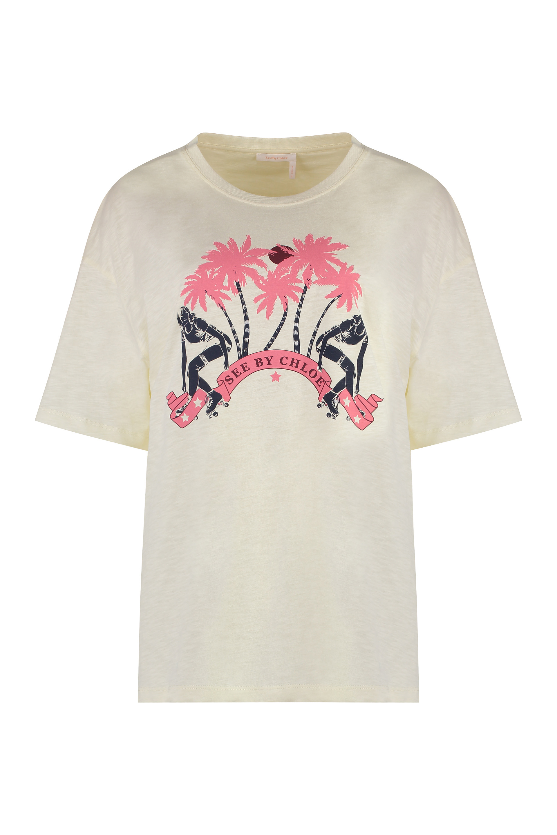 See by Chloé Printed Cotton T-shirt