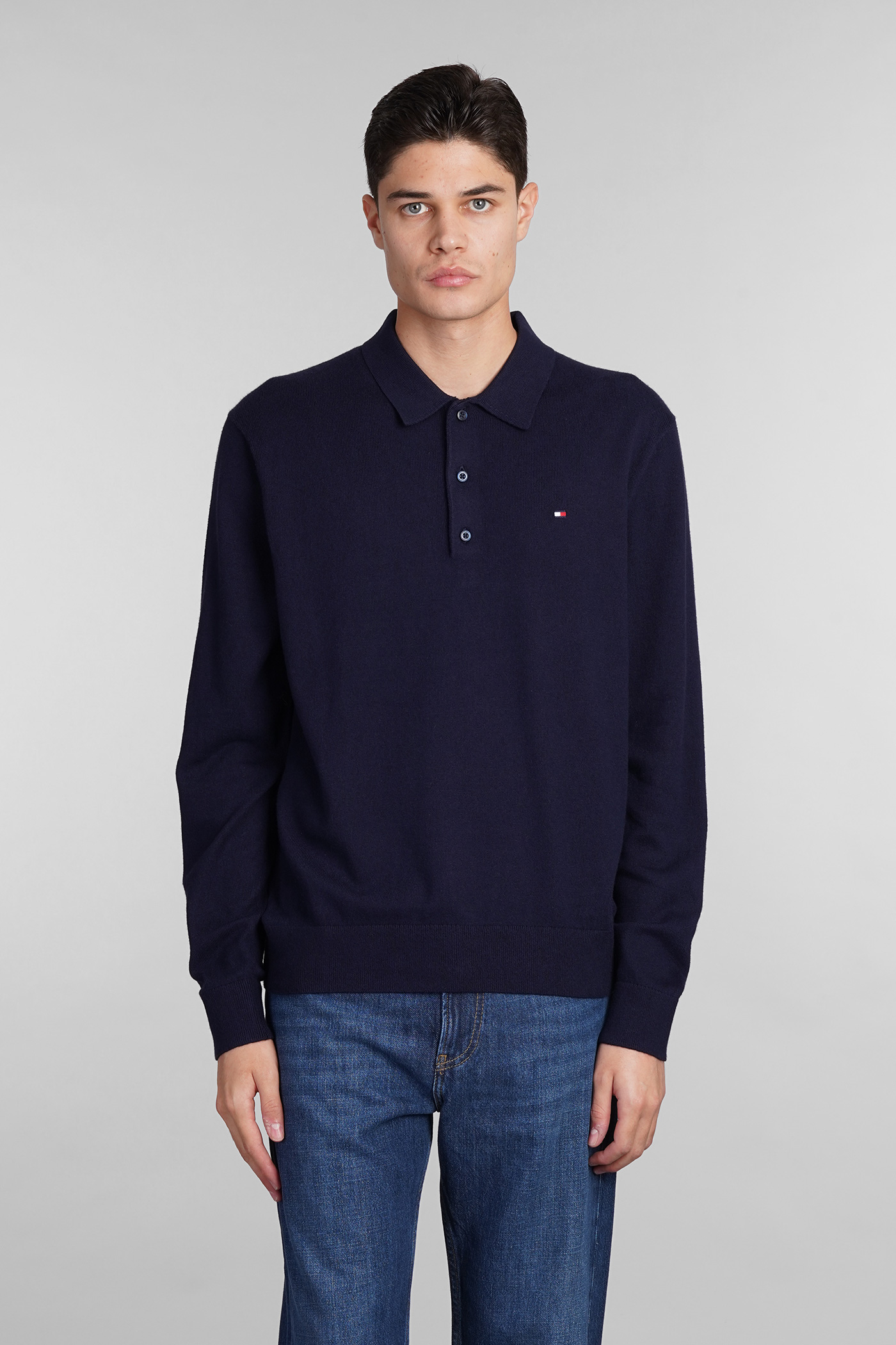 Polo In Blue Cashmere