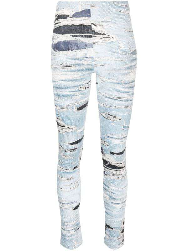 Denim Print Leggings