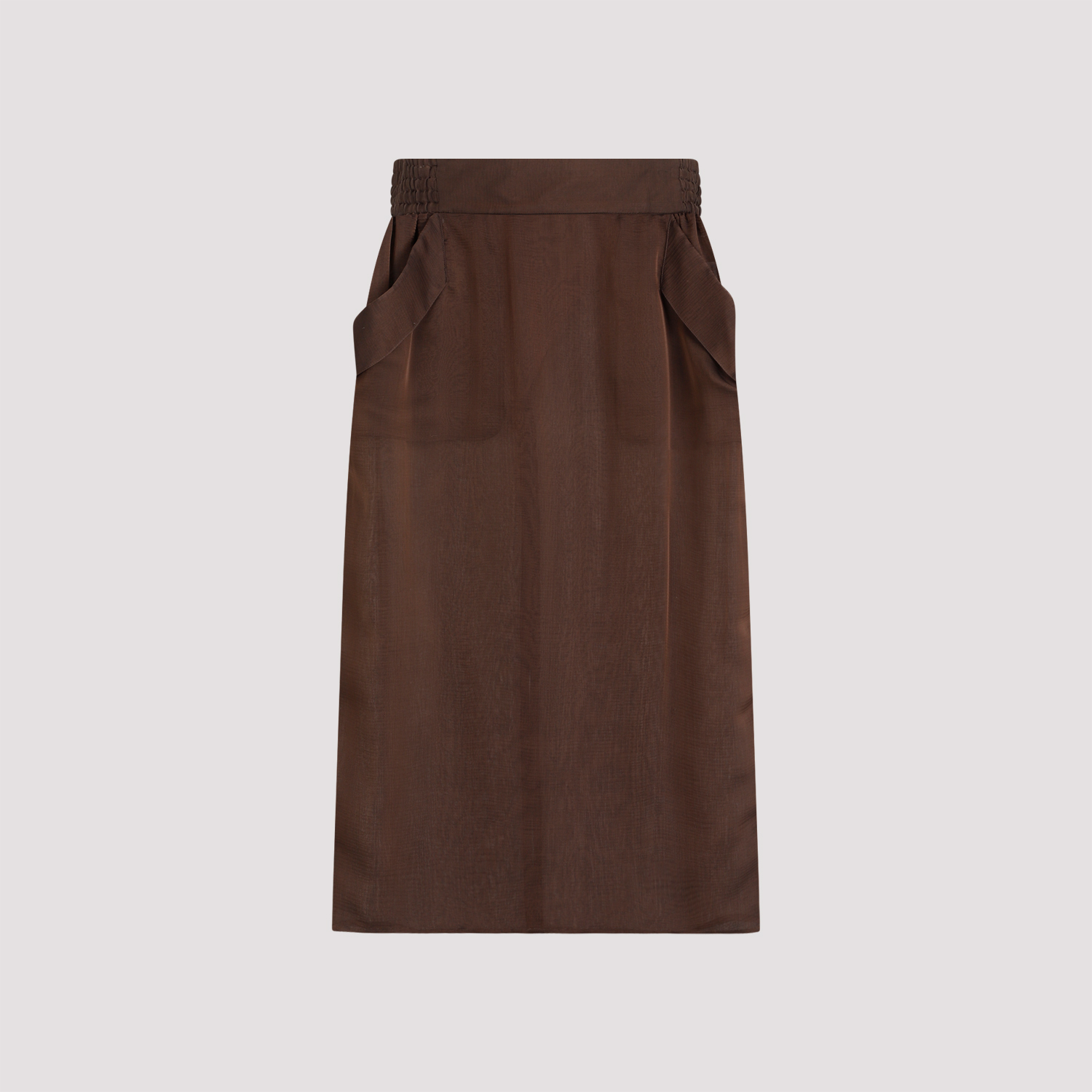 Silk Midi Skirt