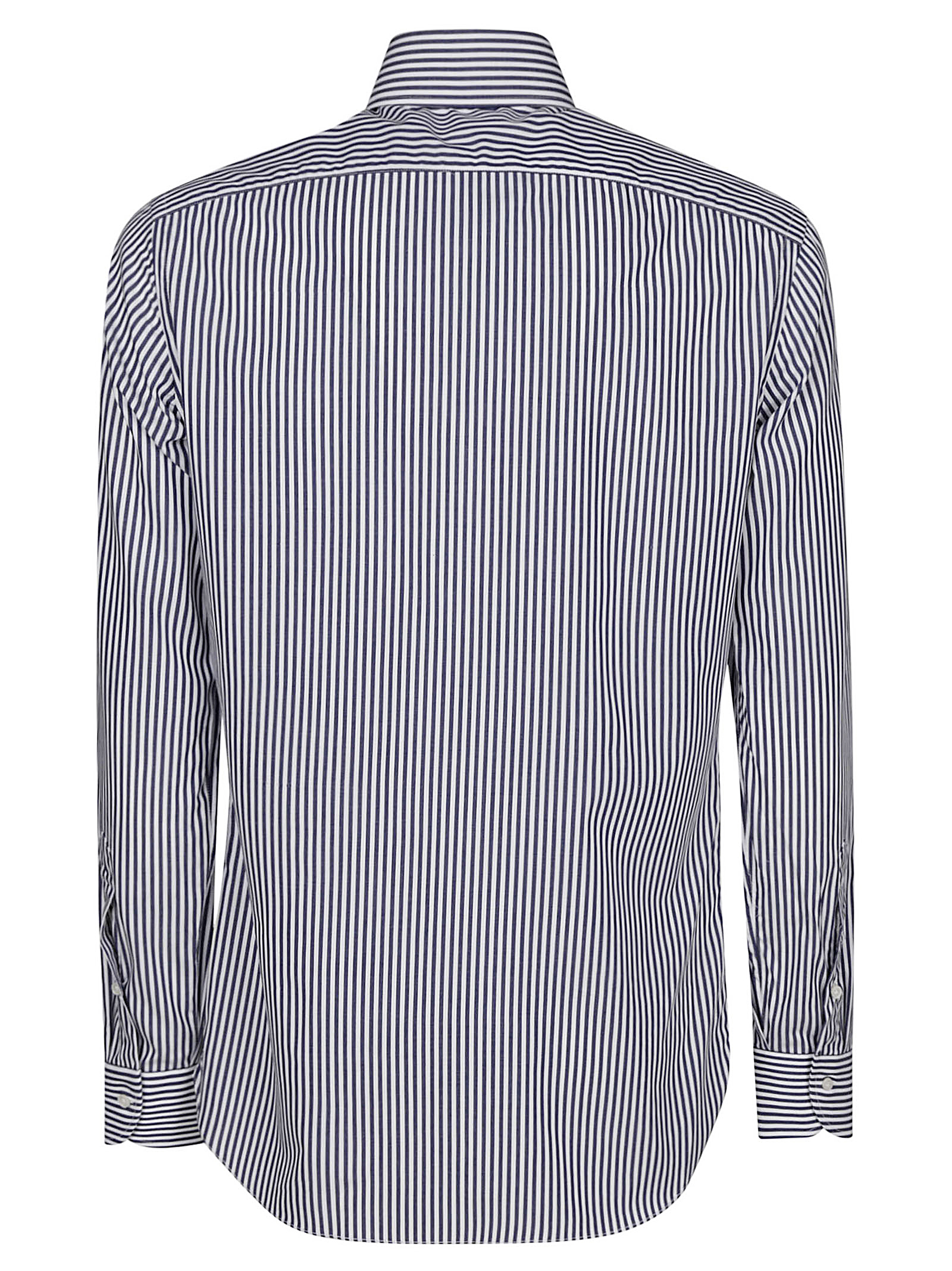 Borriello Napoli Borriello Timeless Striped Cotton Shirt With Structured Collar In Multi