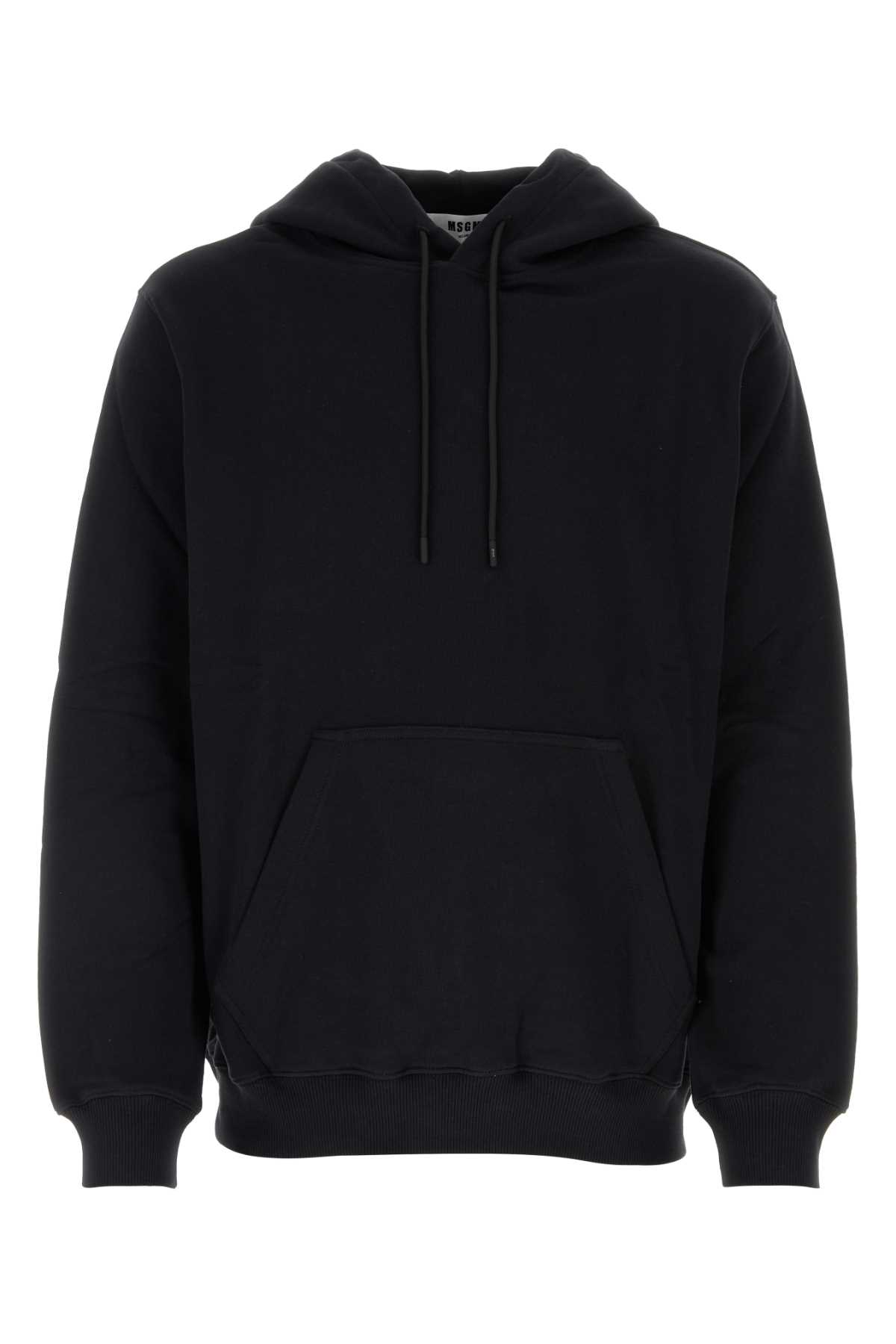 Black Cotton Sweatshirt