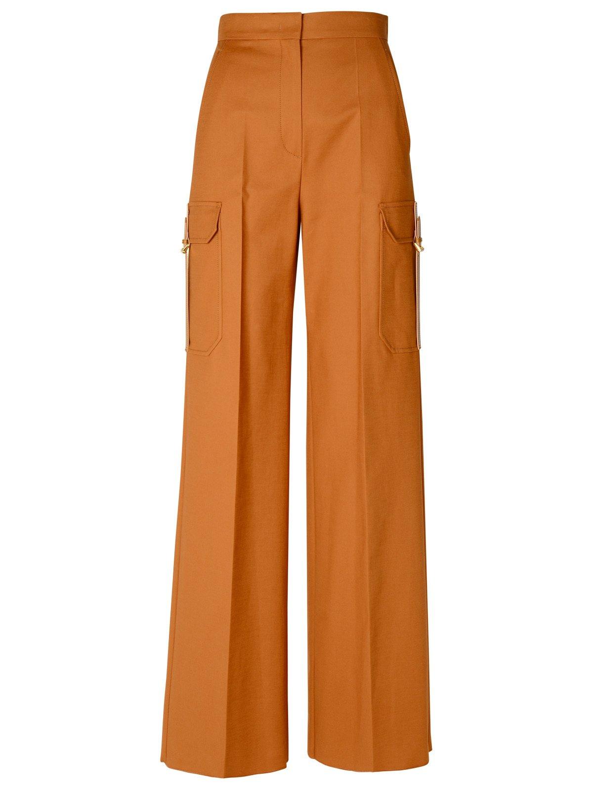 Buckle Detailed Straight Leg Pants