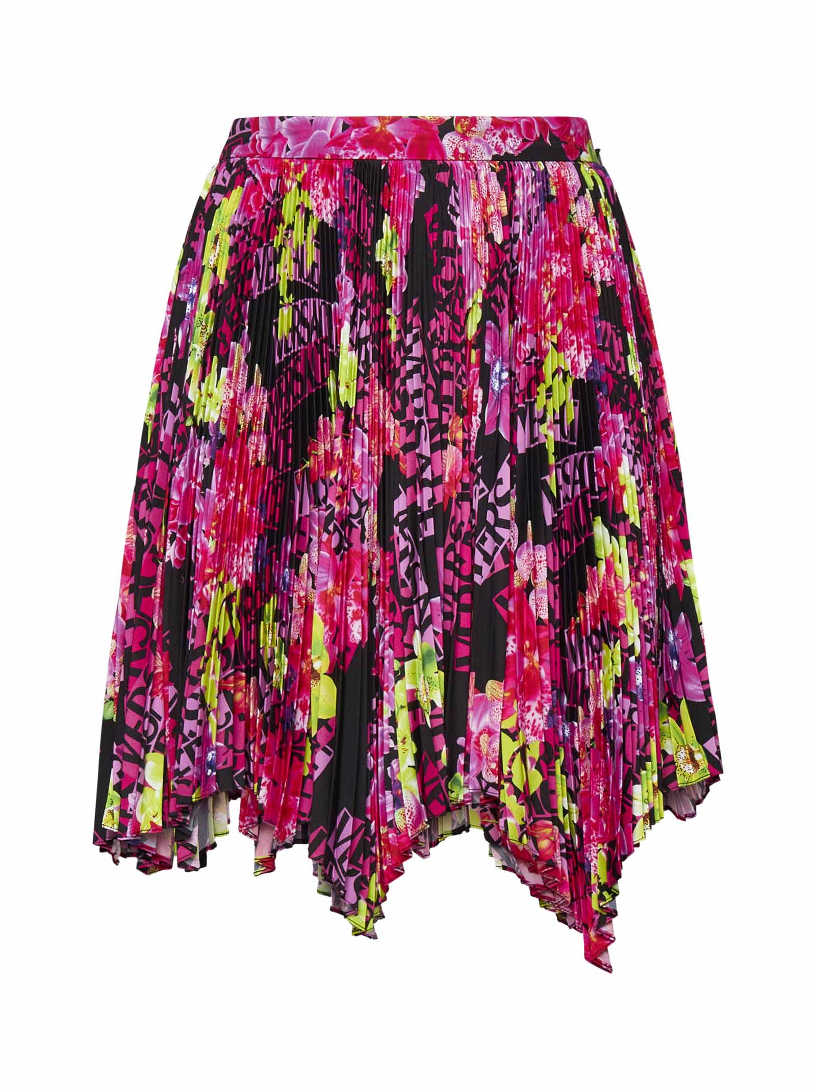 Printed Pleated Skirt