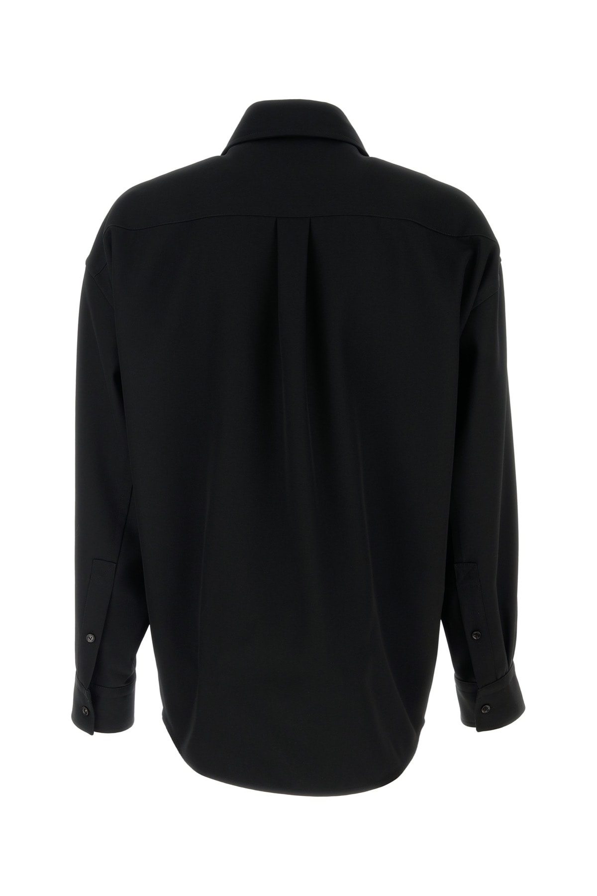 Shop Bottega Veneta Overshirt Wool Blk In Black