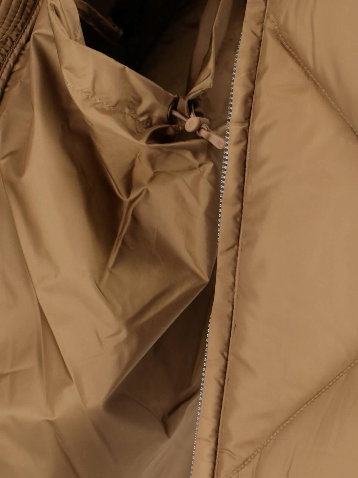 K-way Quill Super Light Hooded Down Jacket In Brown Corda