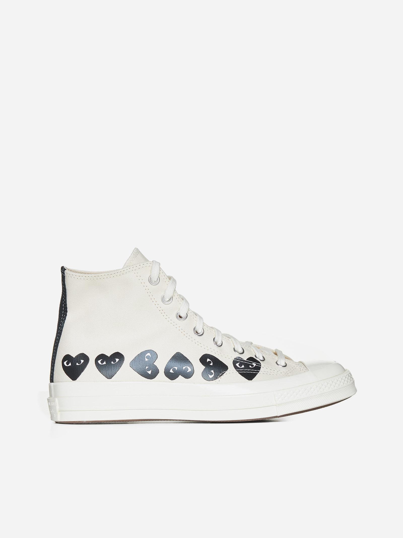 Comme des Garçons Play X Converse Canvas High-top Sneakers