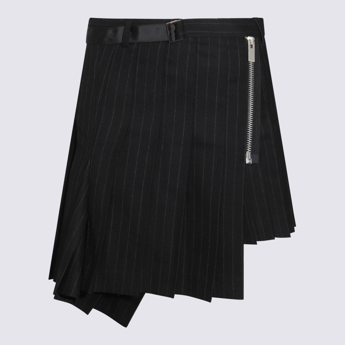 Black Wool Skirt