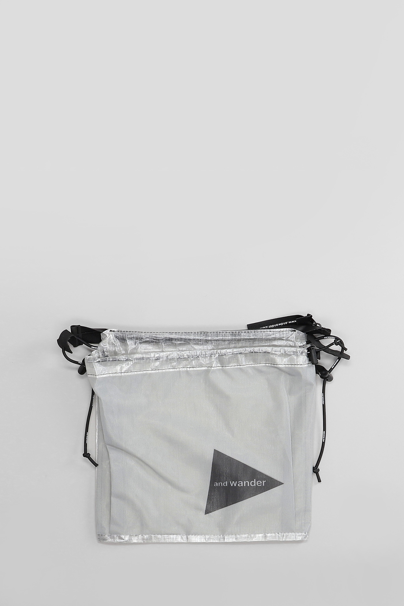 Shoulder Bag In Grey Polyuretan