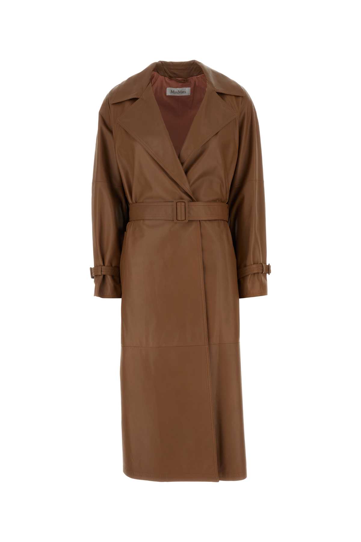 Brown Leather Ande Coat