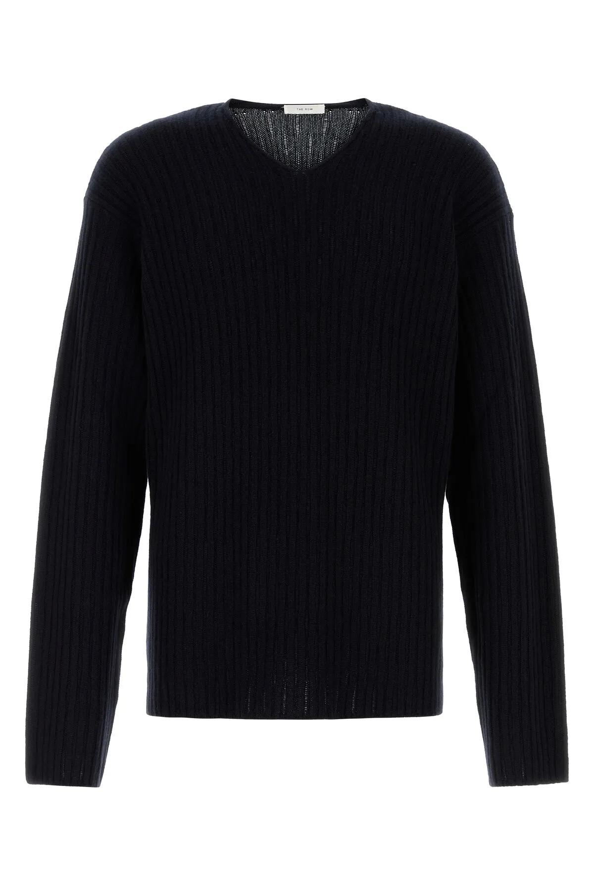 Midnight Blue Cashmere Gustave Sweater