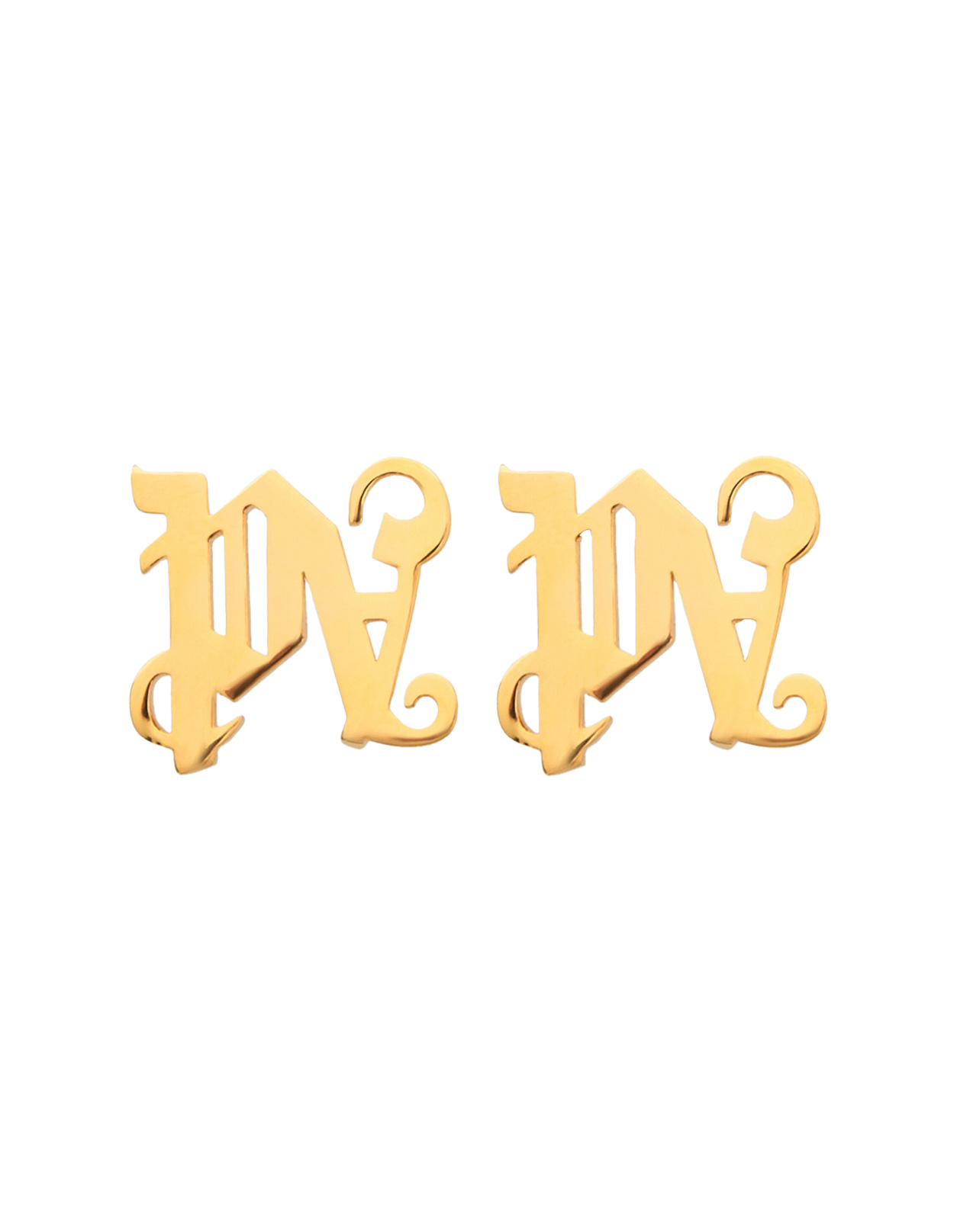 Gold Monogram Earrings