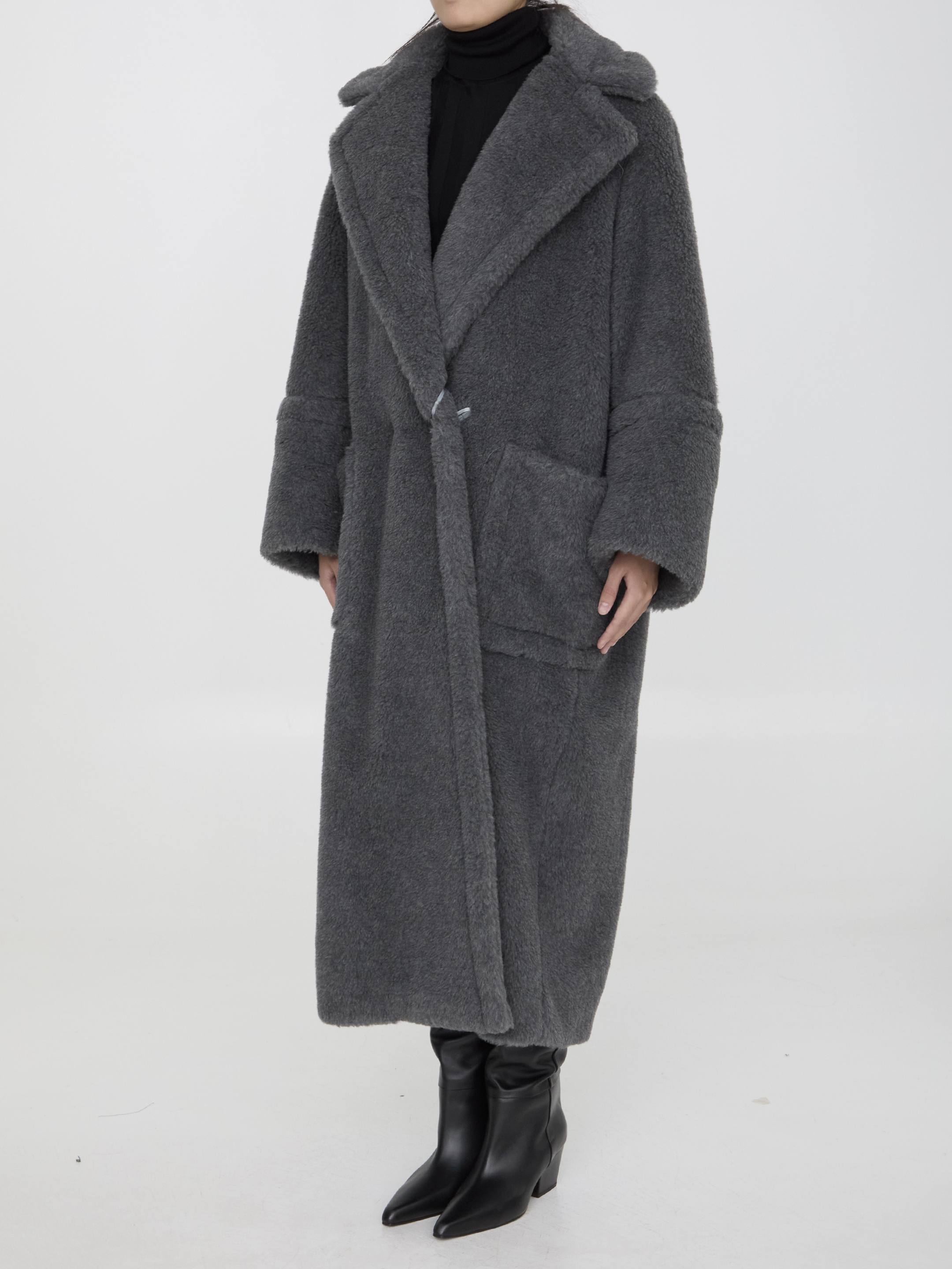 Shop Max Mara Kadiak Coat In Grey