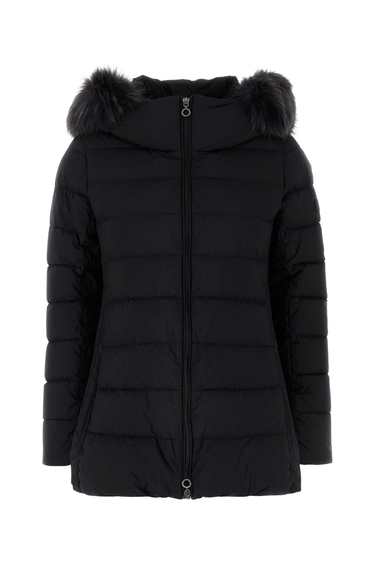 Black Nylon Olsava Down Jacket