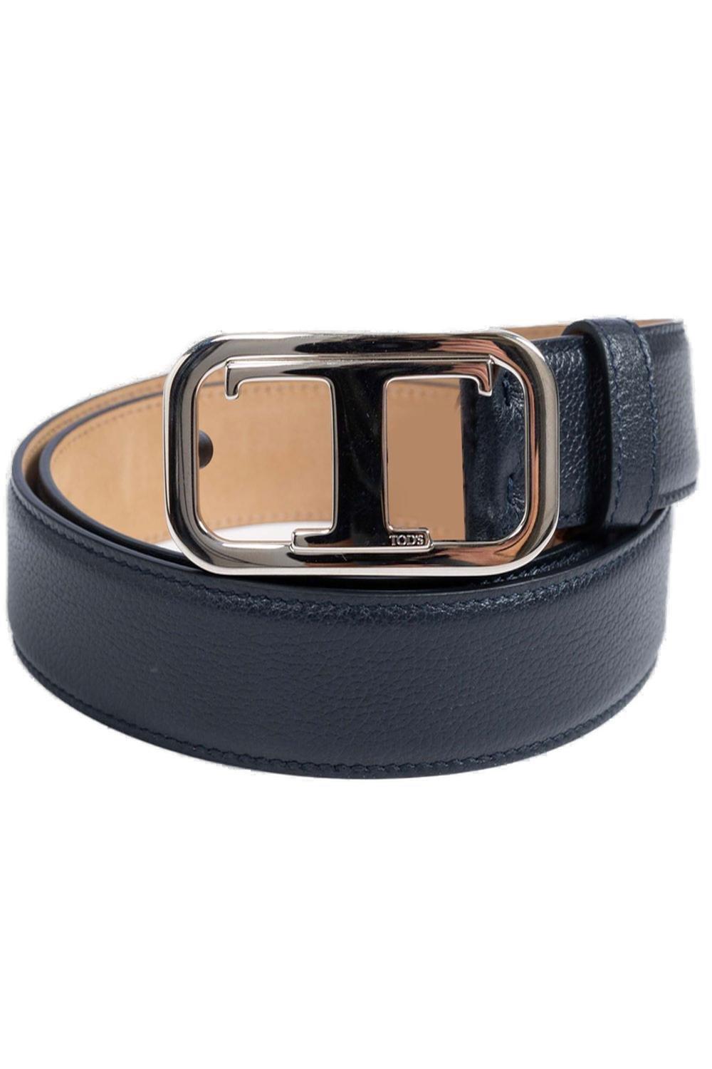 T Logo Plaque Buckle Belt