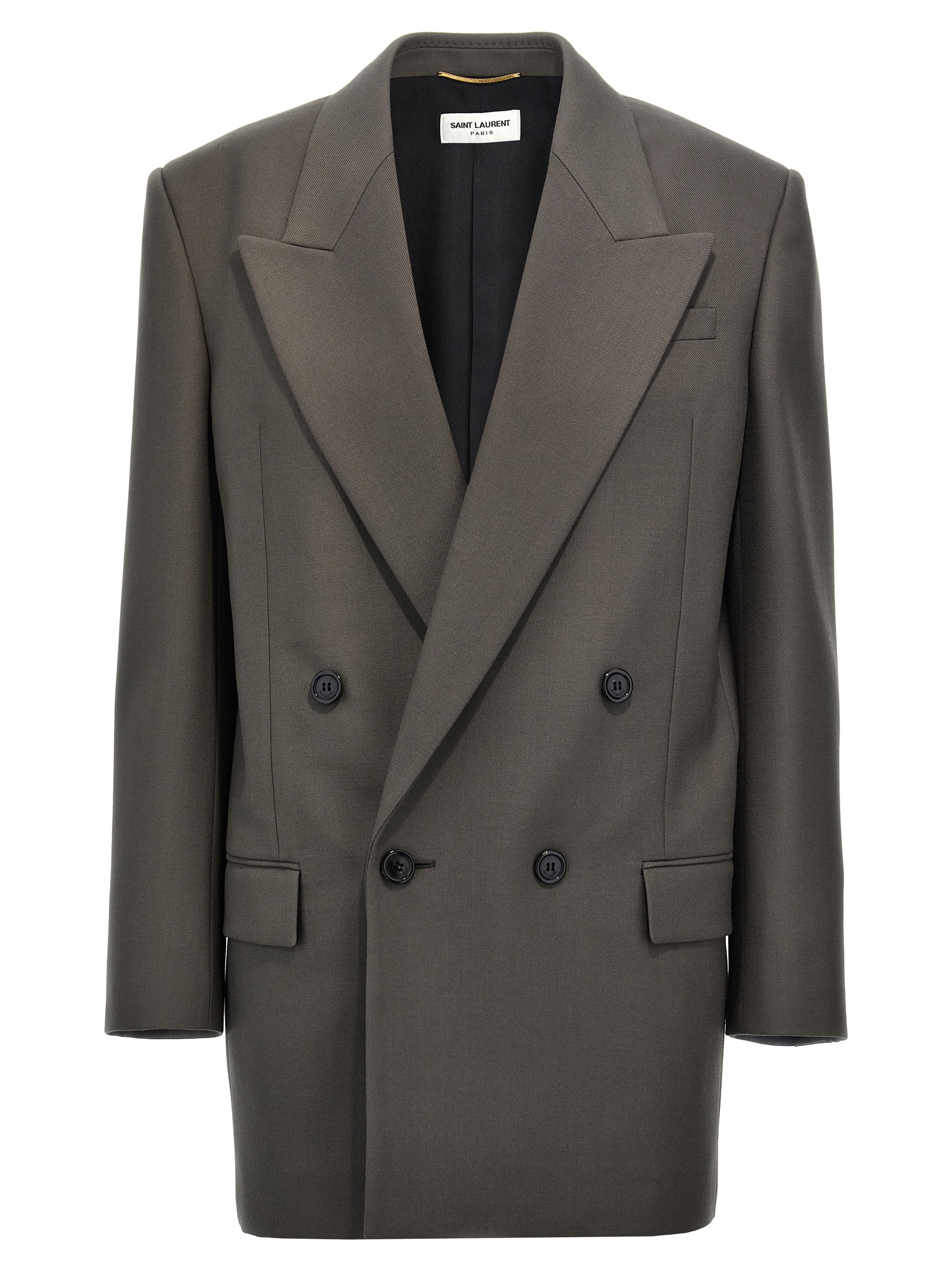 Gabardine Double-breasted Blazer