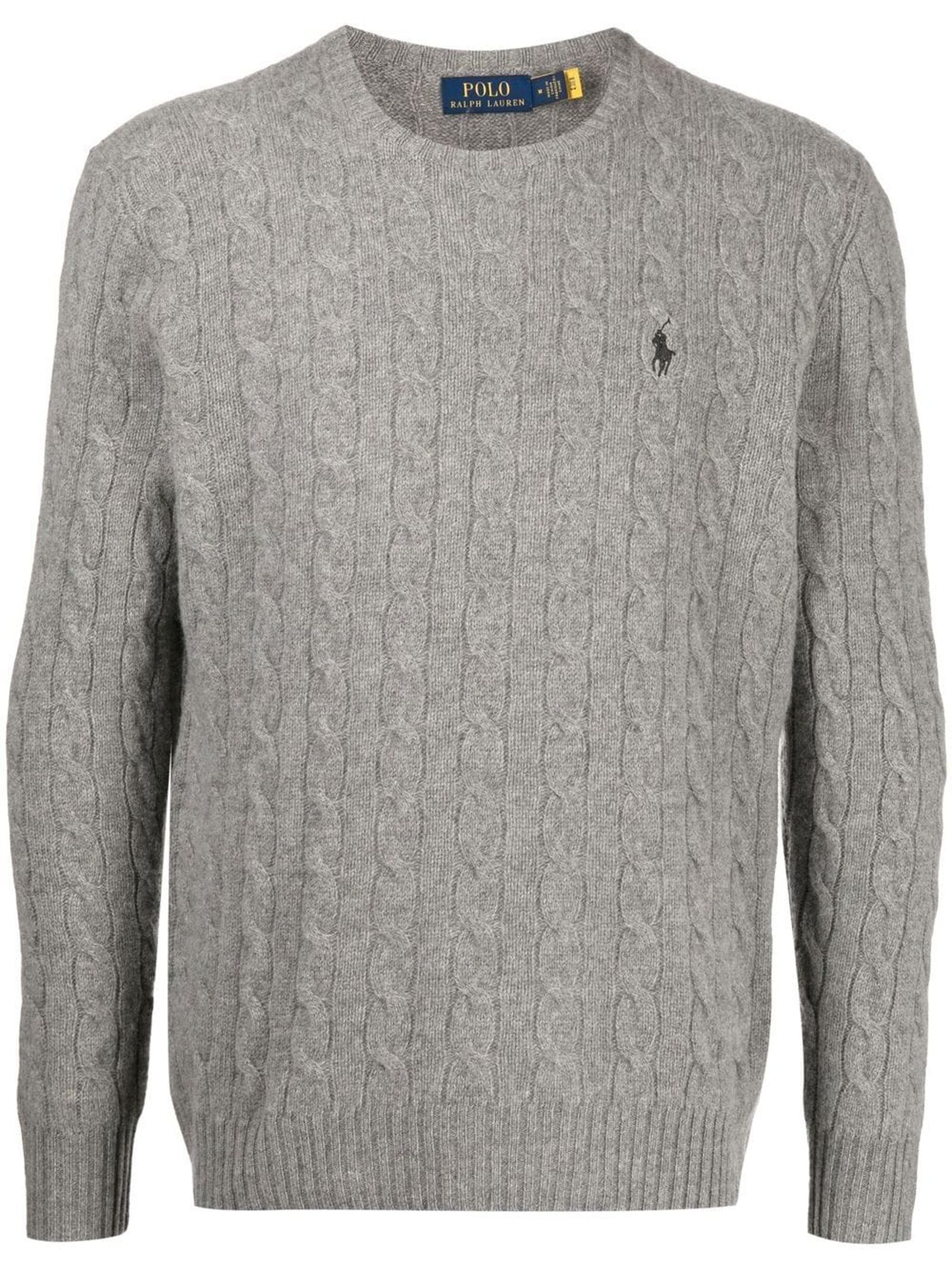 Grey Wool And Cashmere Jumper