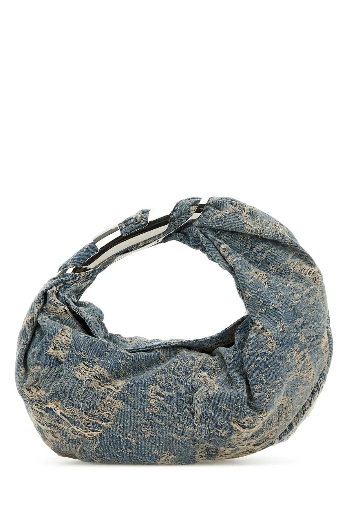 Diesel Denim Grab-d Hobo Shopping Bag In Blue
