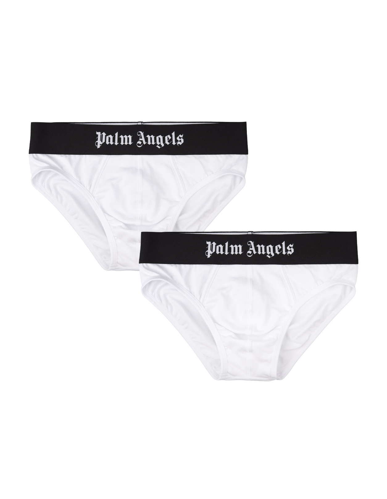 White 2-piece Briefs Set With Logo Band